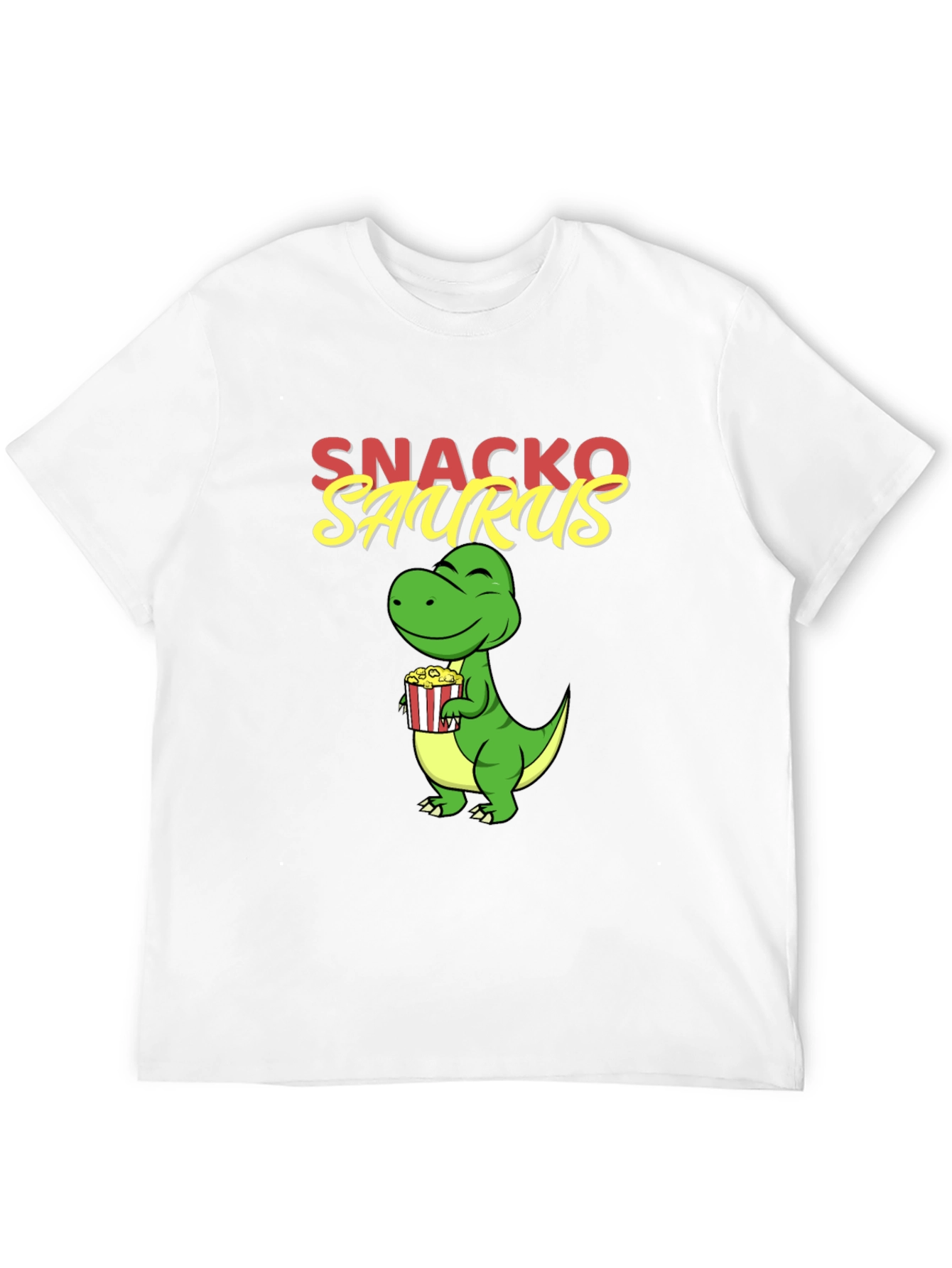 Snackosaurus Graphic Tee - Fun Dinosaur T-Shirt