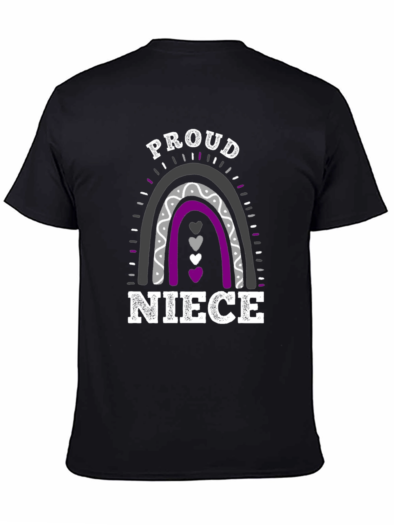 Proud Niece Rainbow Graphic T-Shirt