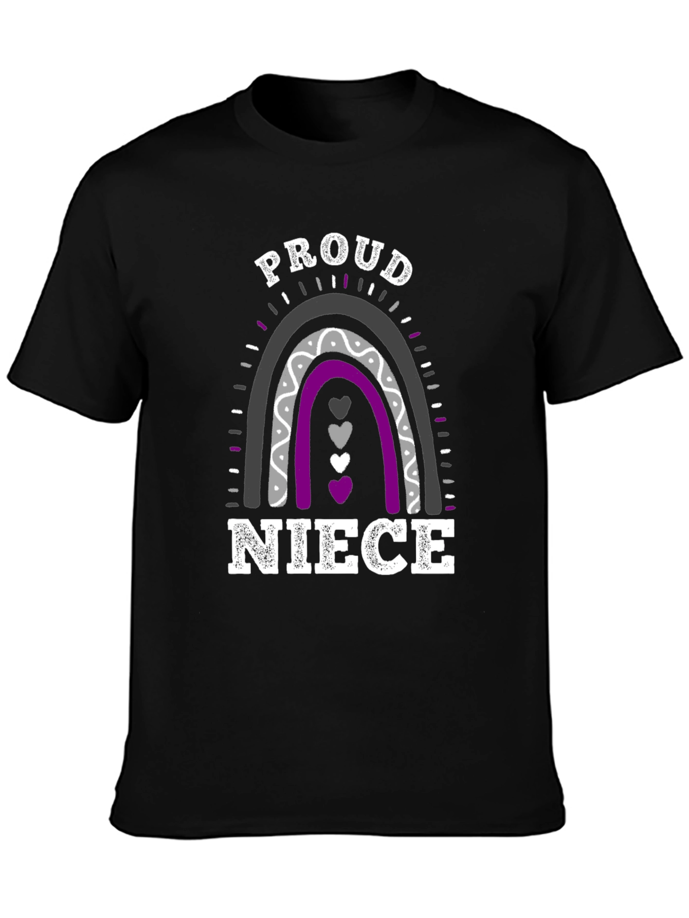 Proud Niece Rainbow Graphic T-Shirt