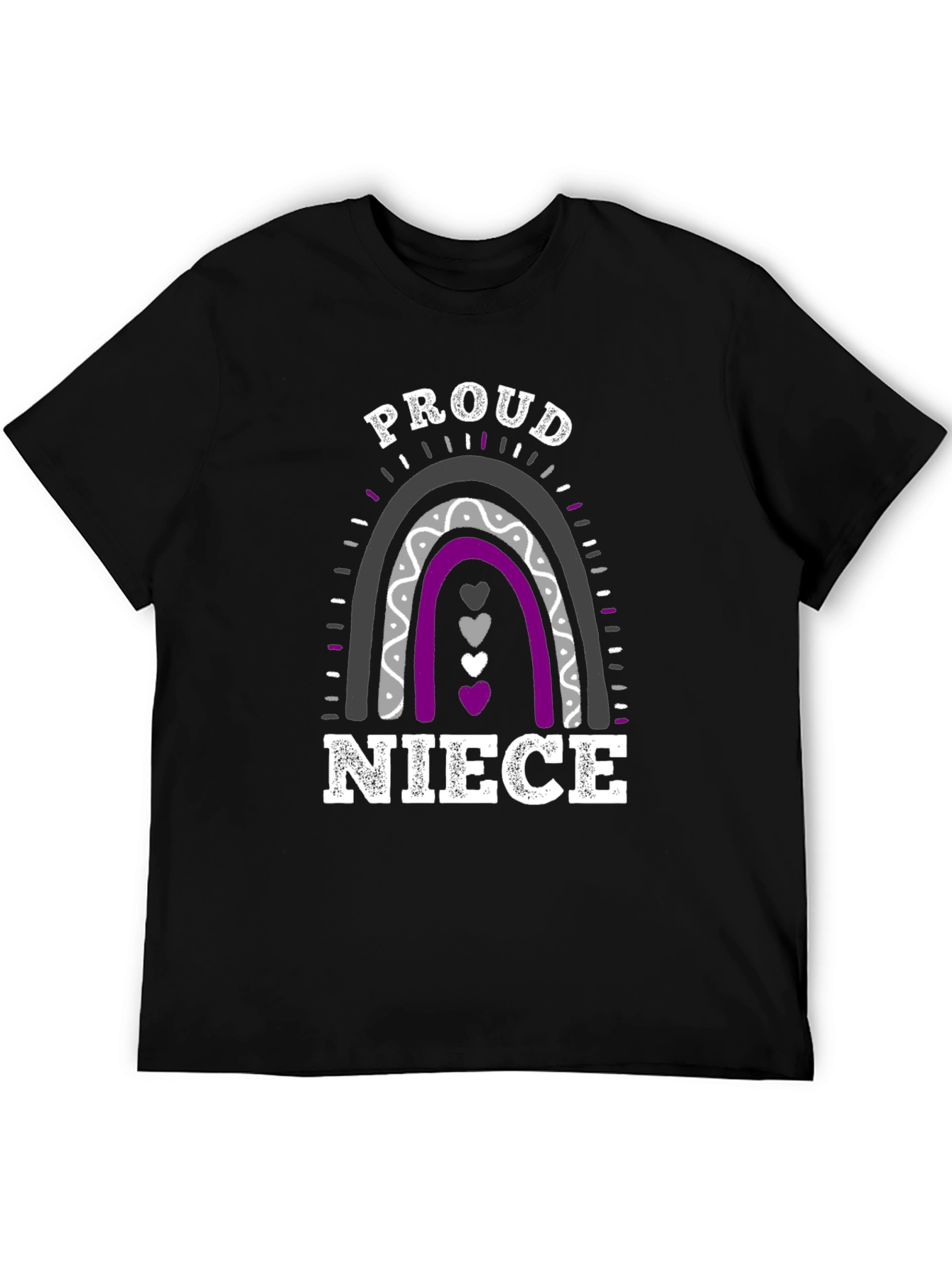 Proud Niece Rainbow Graphic T-Shirt