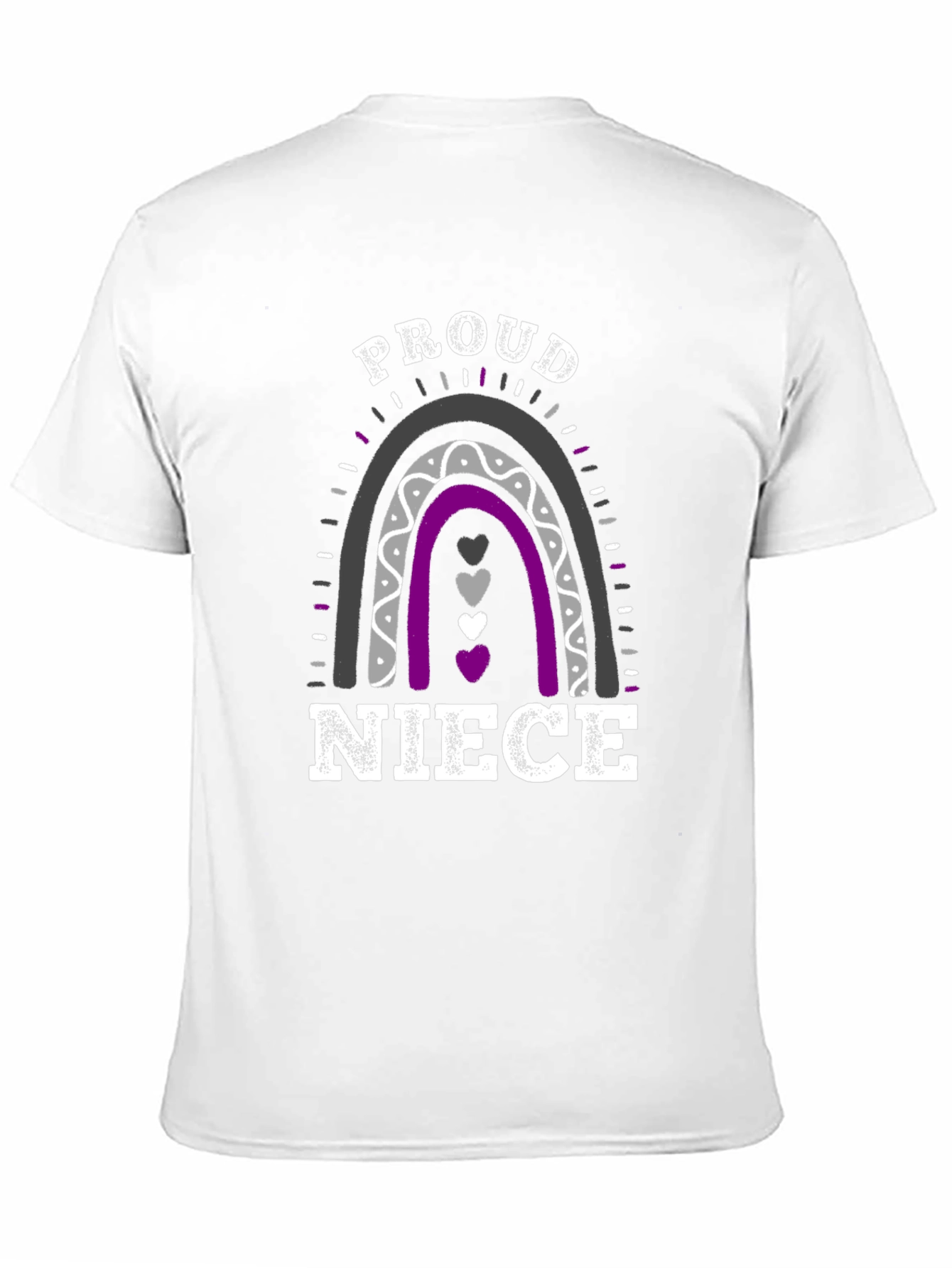 Proud Niece Rainbow Graphic T-Shirt