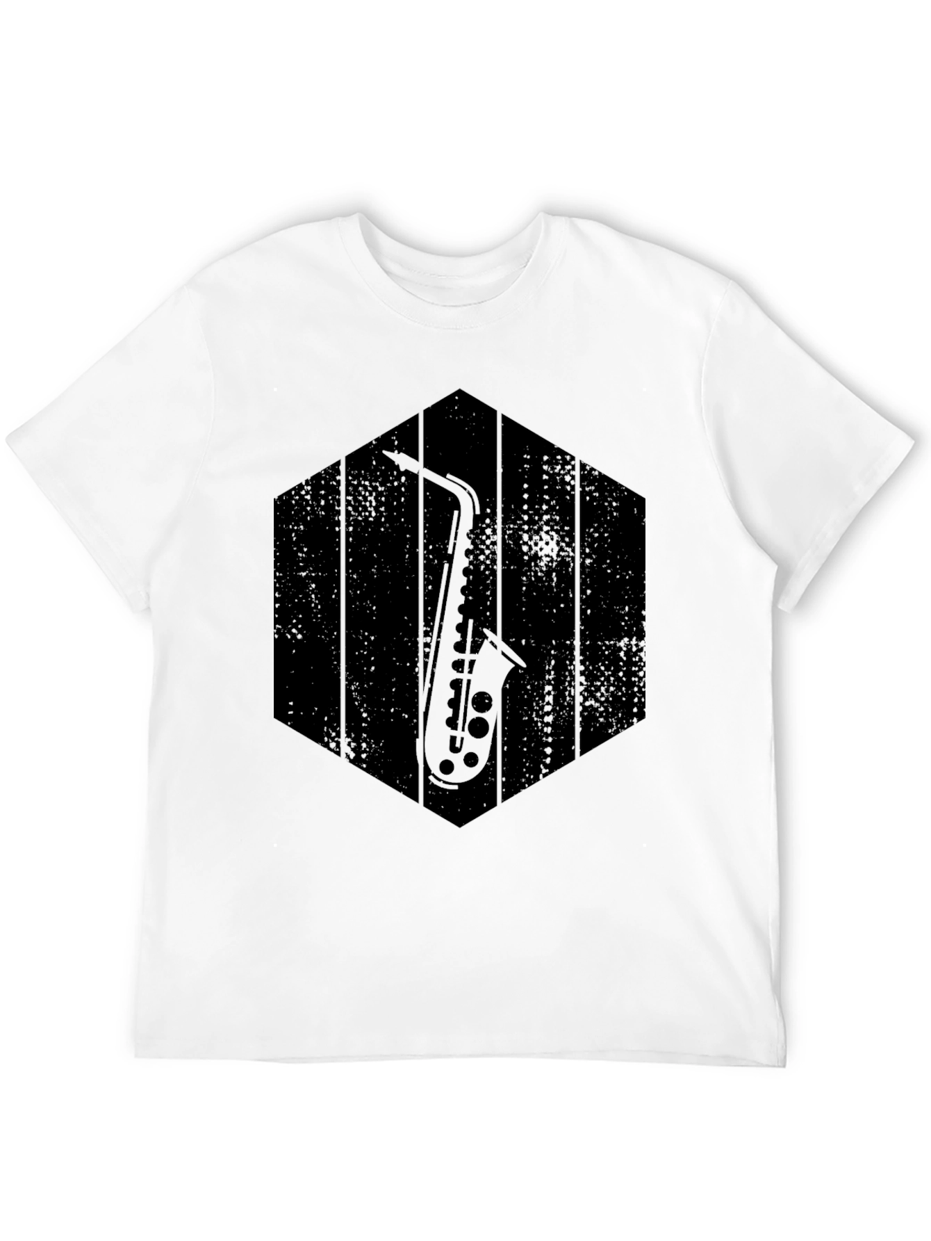 Saxophone Graphic Tee - Musician Style Shirt