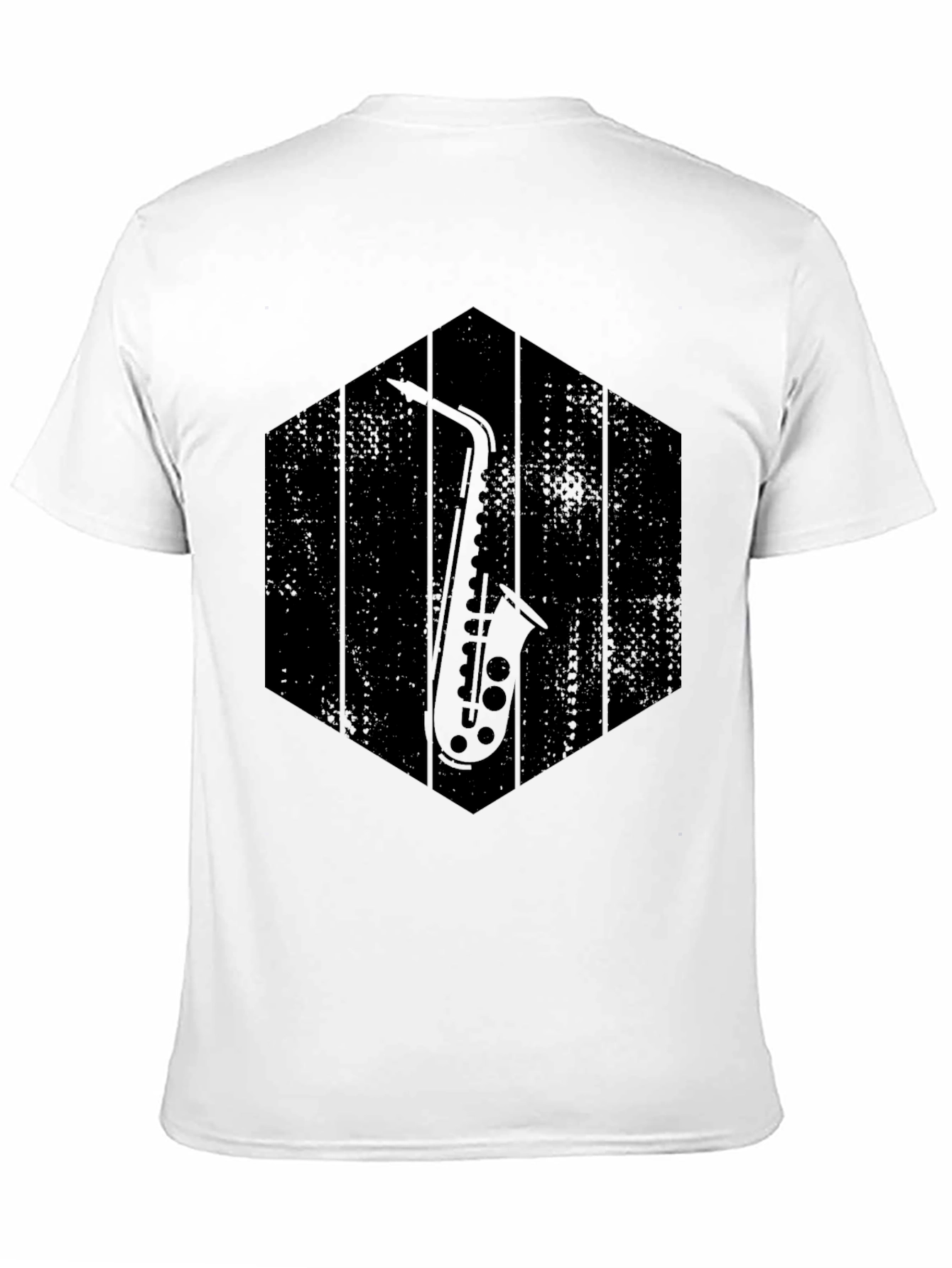 Saxophone Graphic Tee - Musician Style Shirt