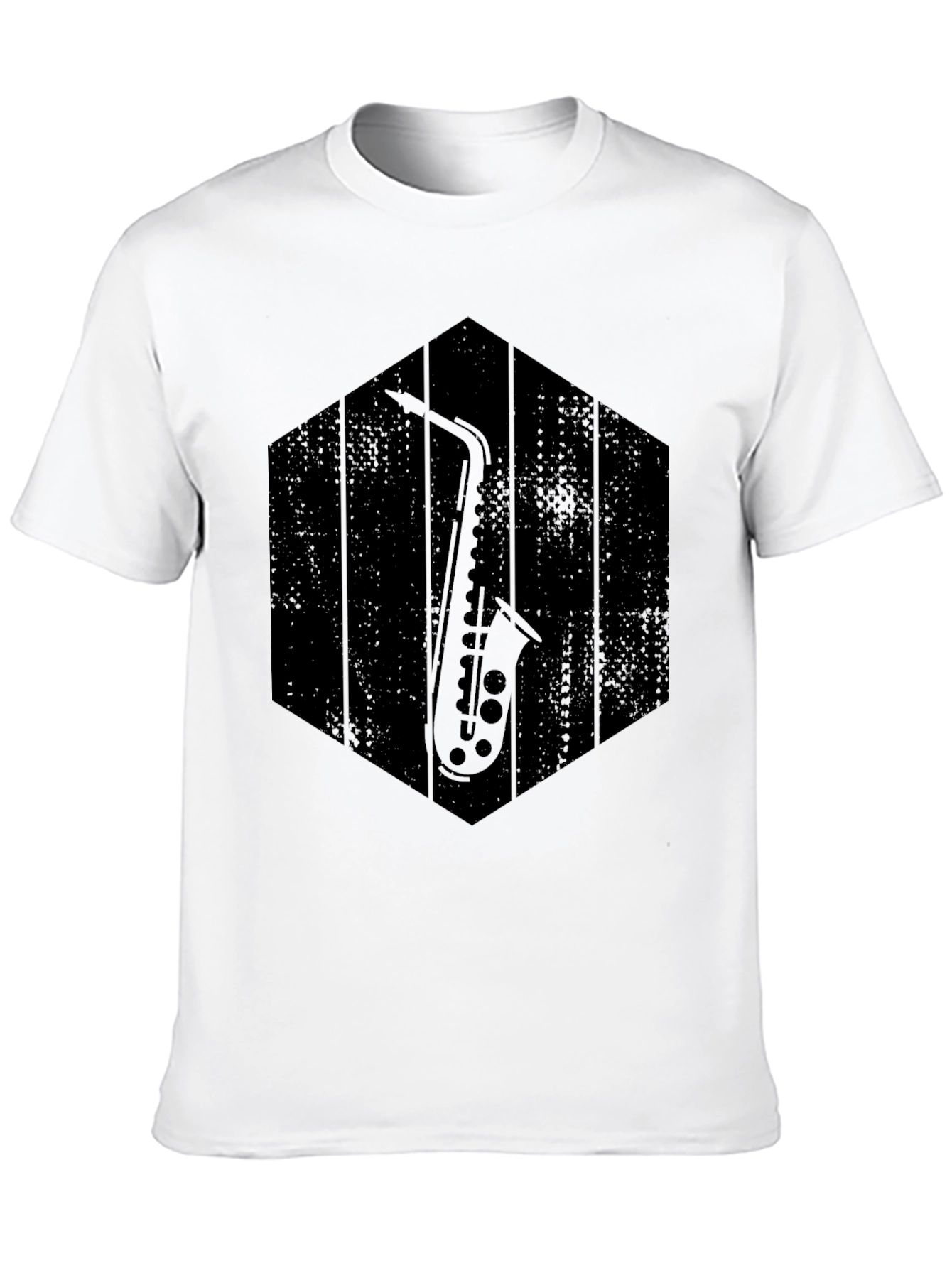 Saxophone Graphic Tee - Musician Style Shirt