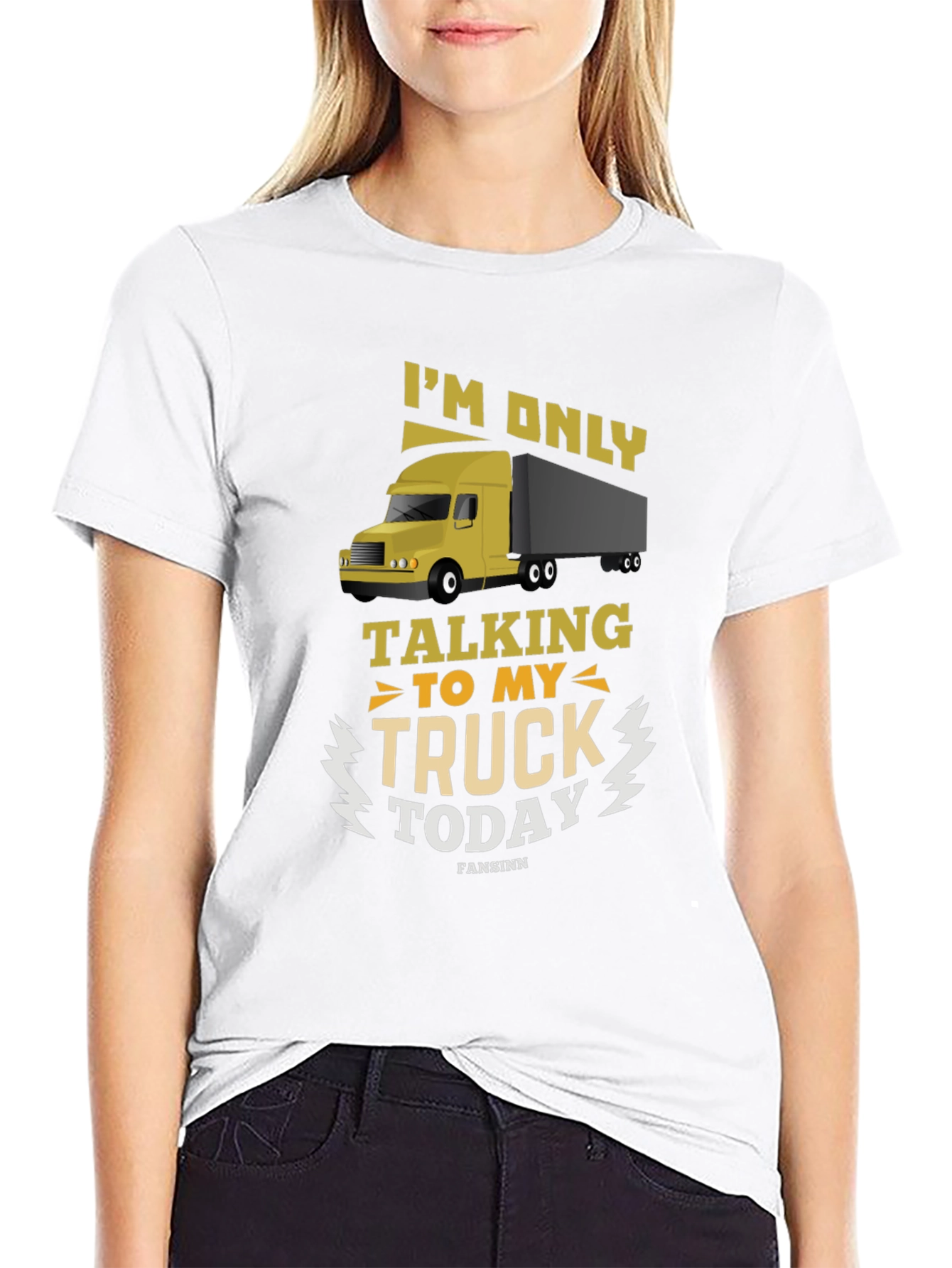 Truckers Talking to My Truck Black T-Shirt