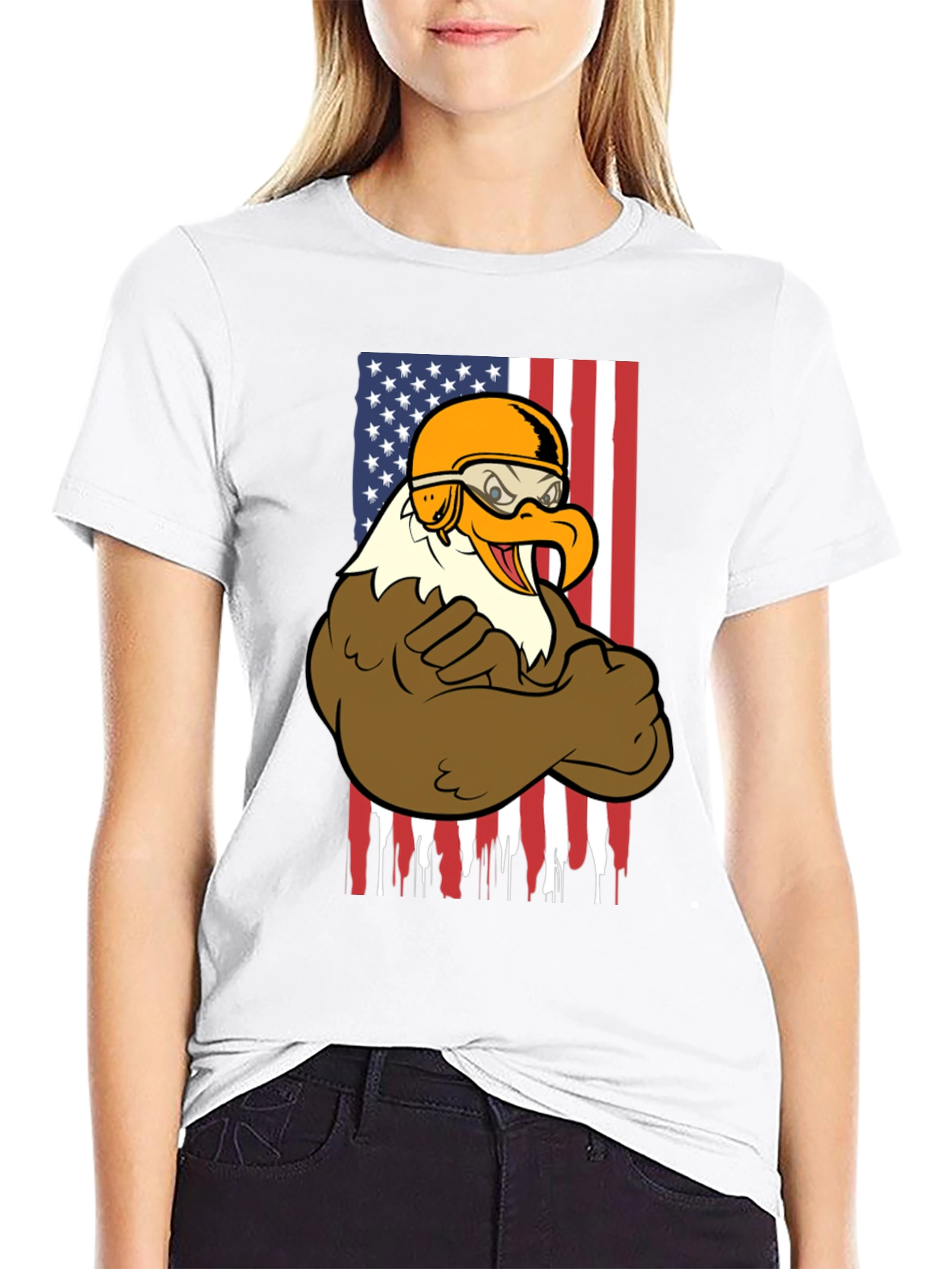 American Eagle Biker Graphic T-Shirt