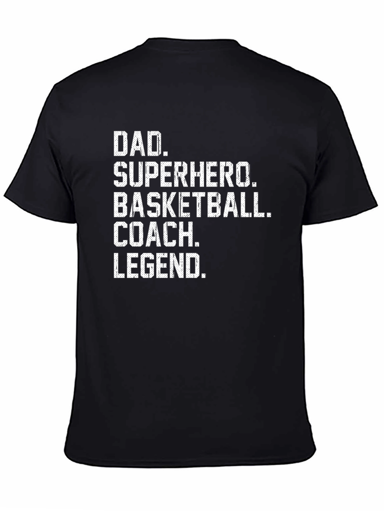 Dad Superhero Basketball Coach Legend T-Shirt