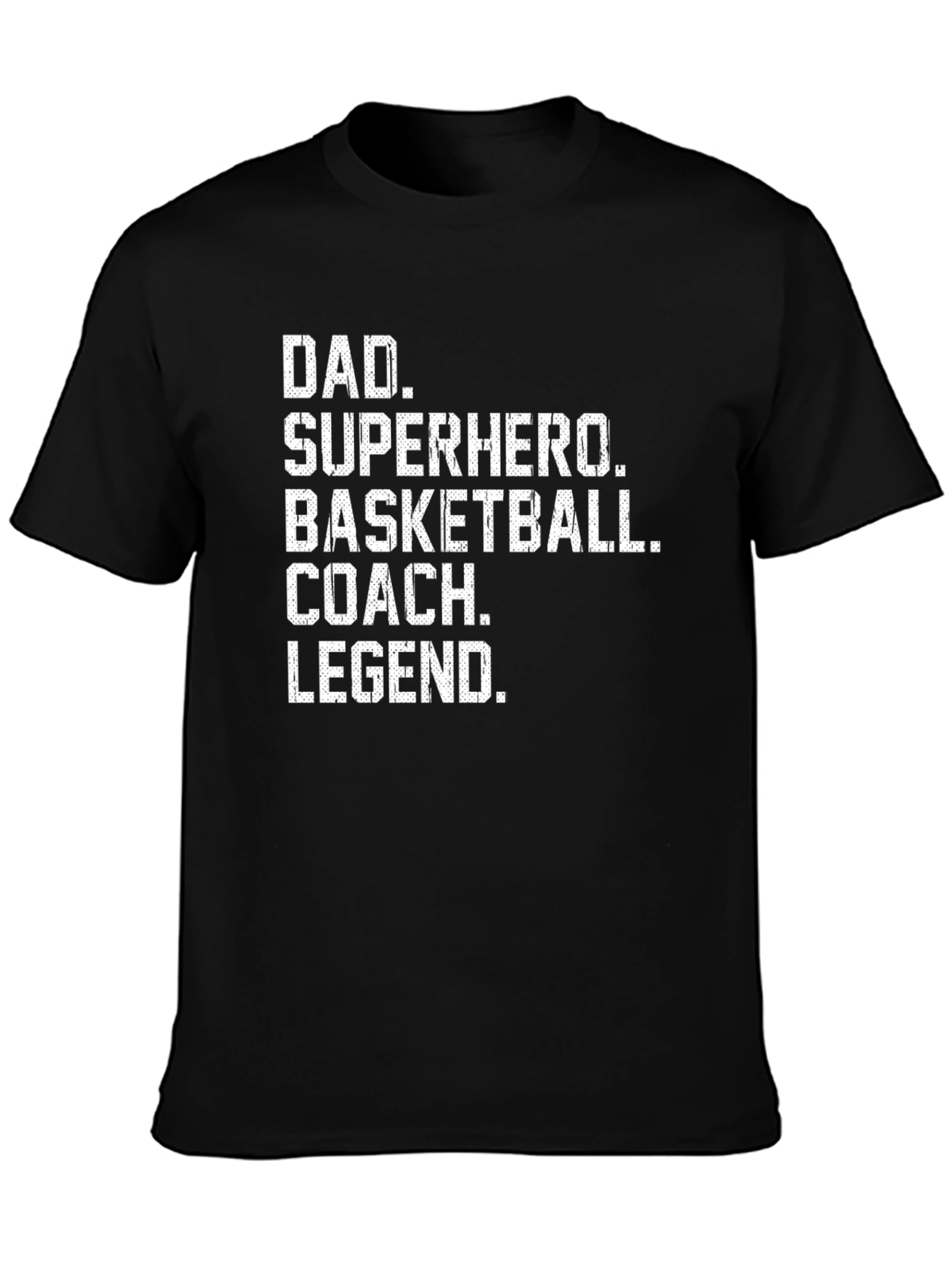 Dad Superhero Basketball Coach Legend T-Shirt