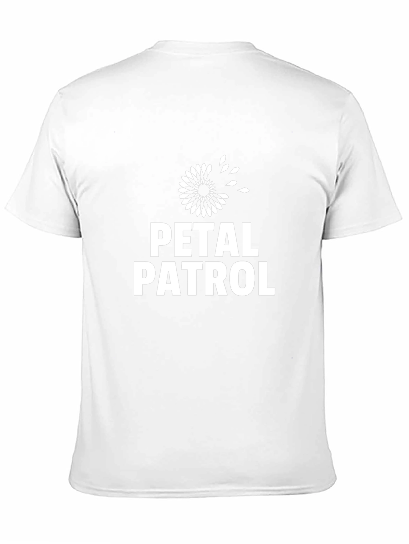 Petal Patrol Graphic Tee - Black Cotton T-Shirt