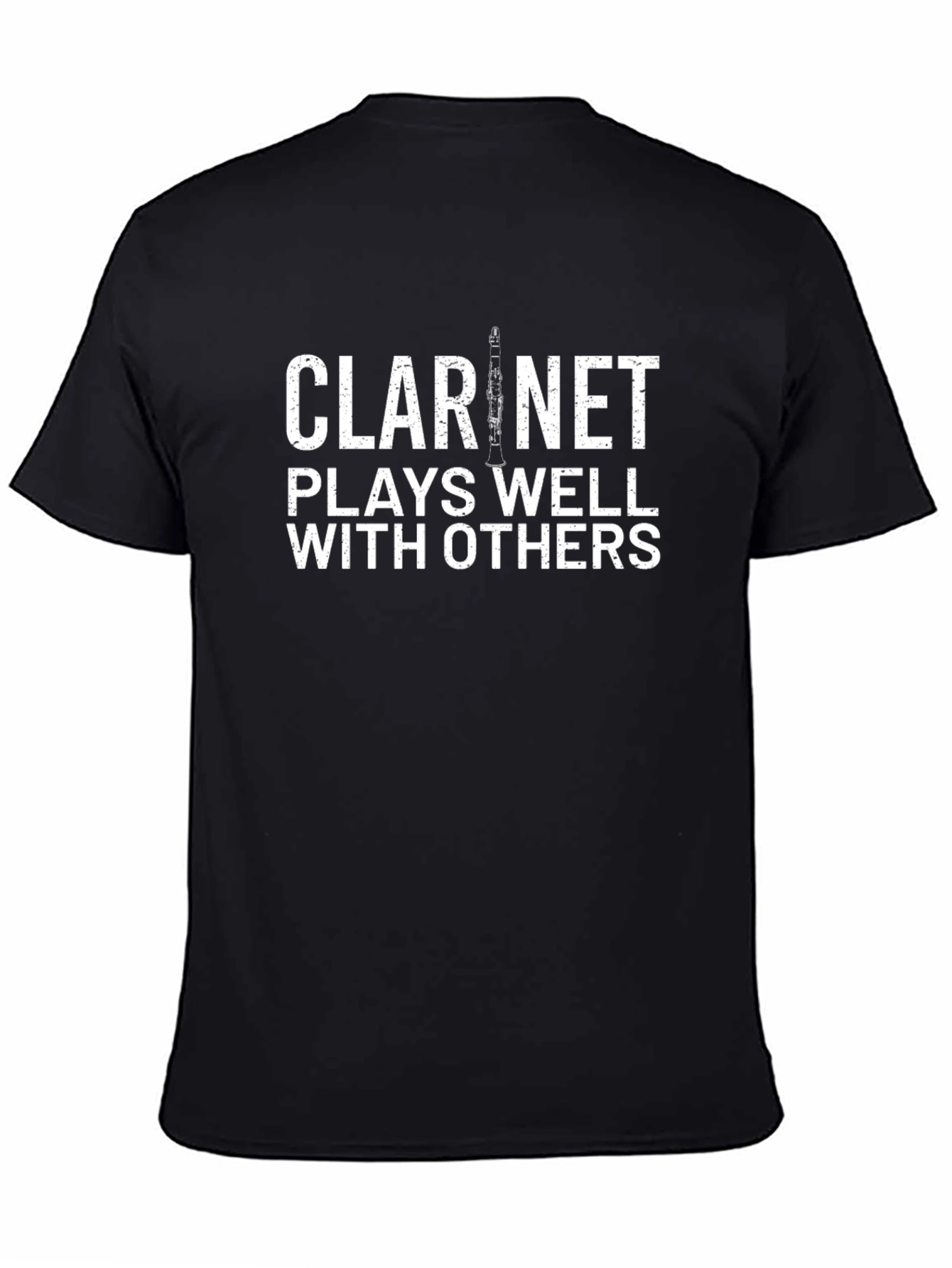 Clarinet Plays Well With Others Funny Musician T-Shirt