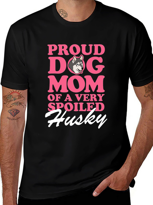 Proud Dog Mom Husky T-Shirt