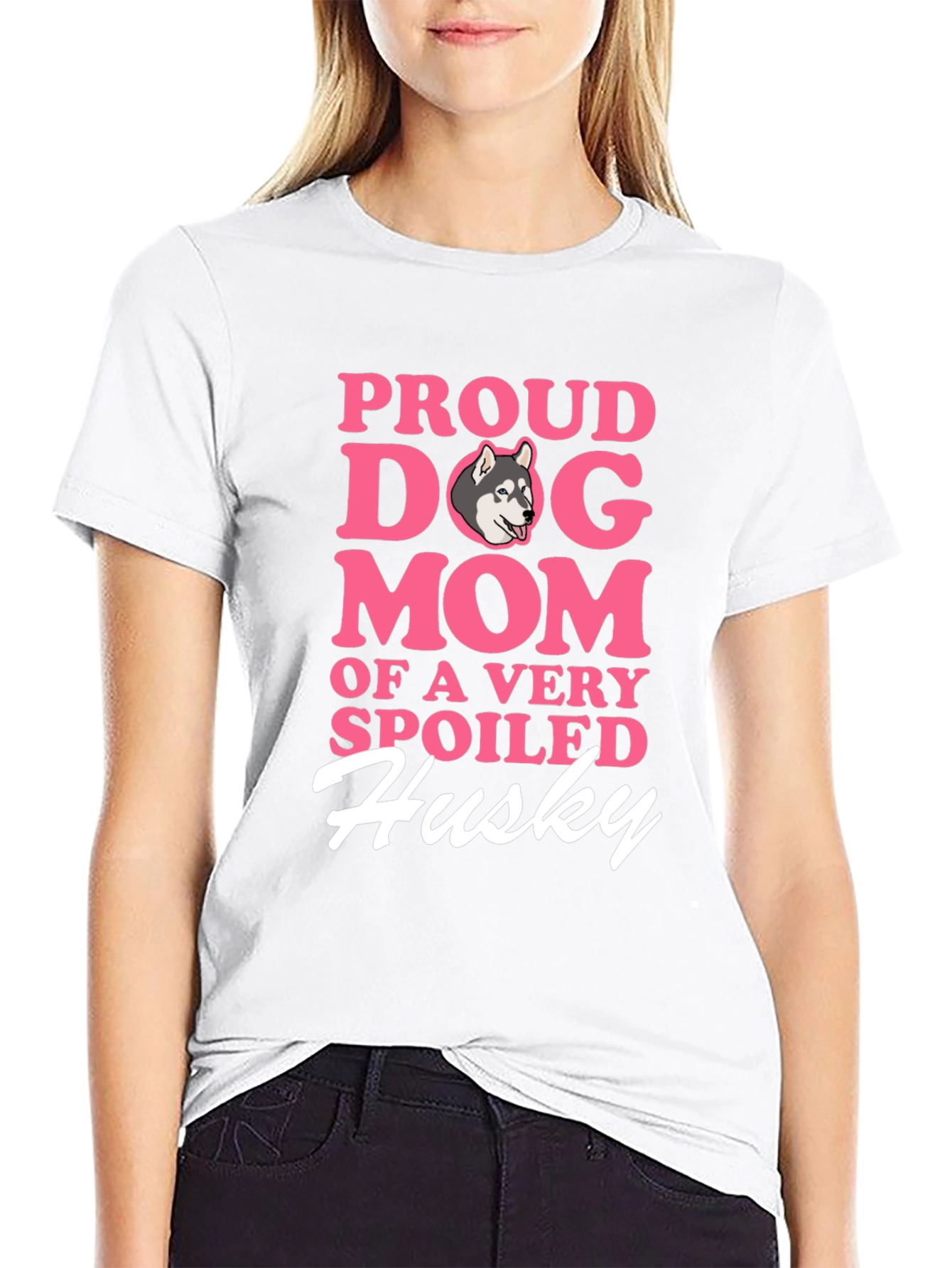 Proud Dog Mom Husky T-Shirt