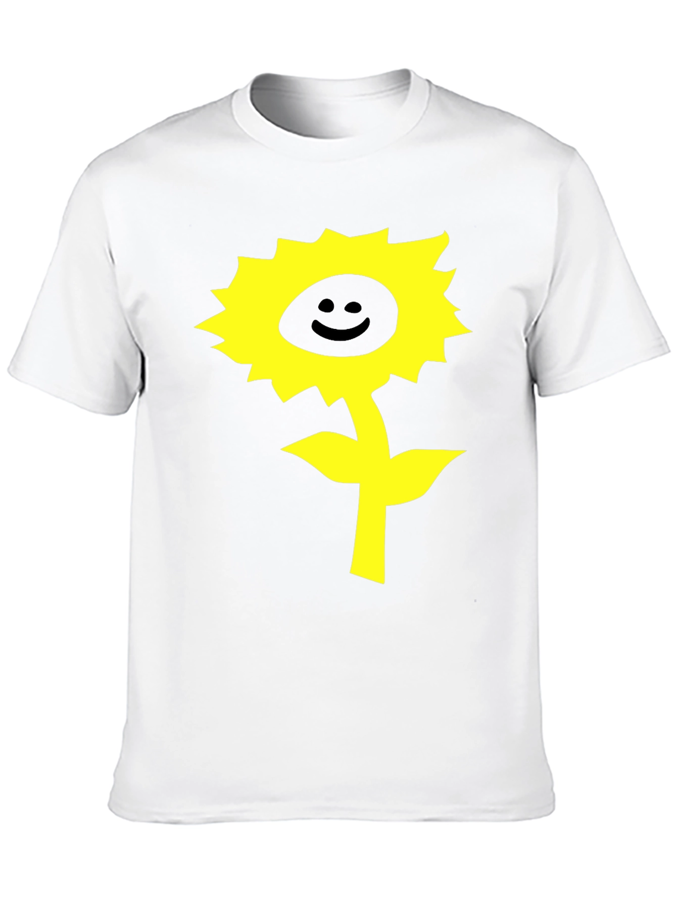 Happy Sunflower Graphic T-Shirt - Black