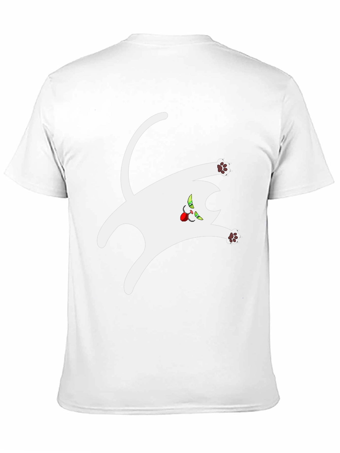 Funny Cat Graphic Tee - Black Cotton T-Shirt