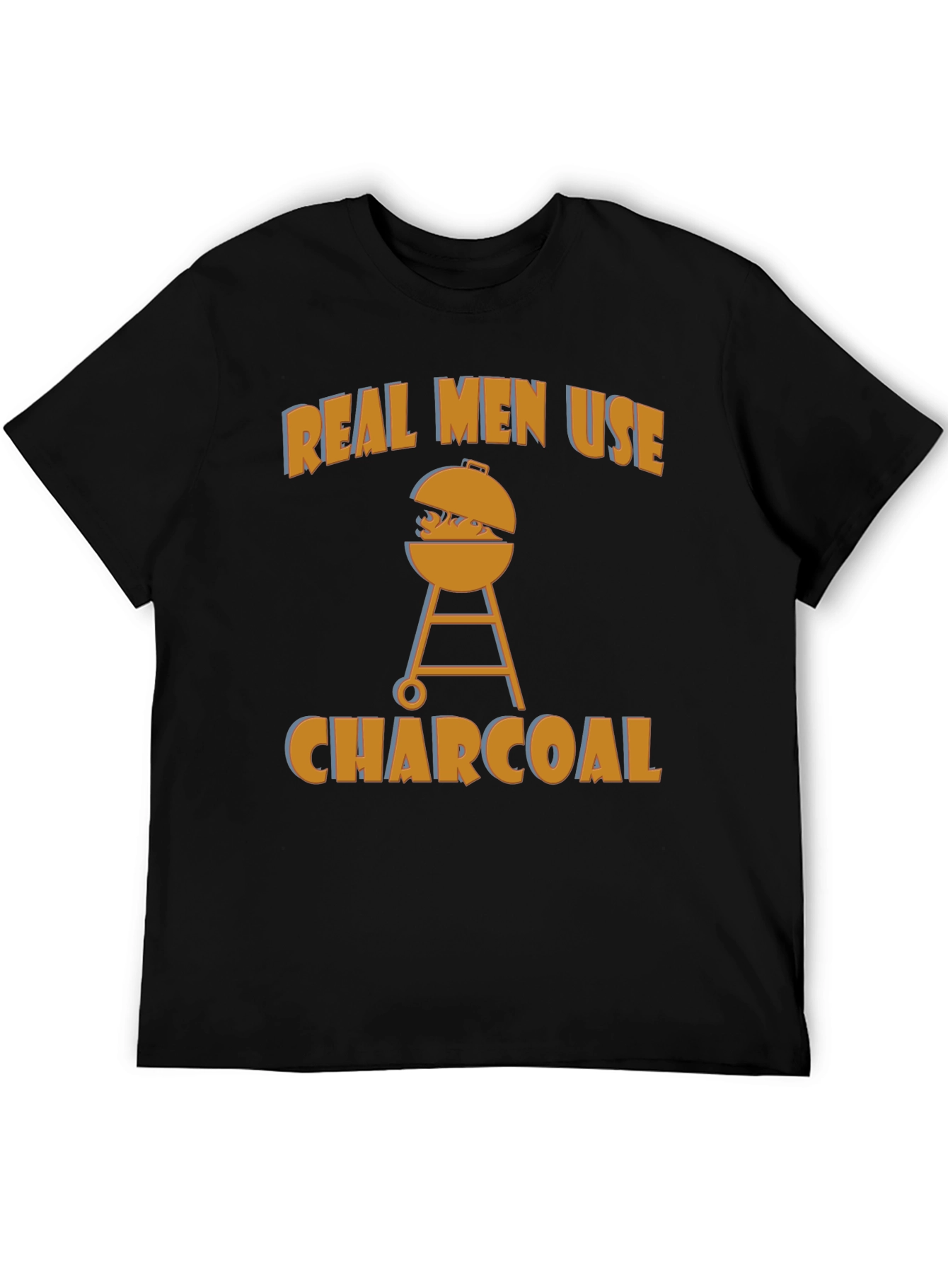 Real Men Use Charcoal Funny BBQ T-Shirt