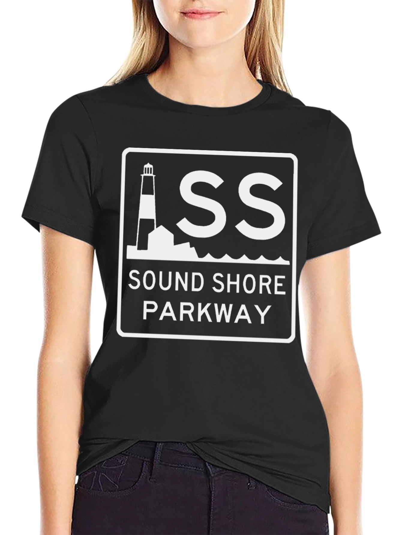 Sound Shore Parkway T-Shirt Black
