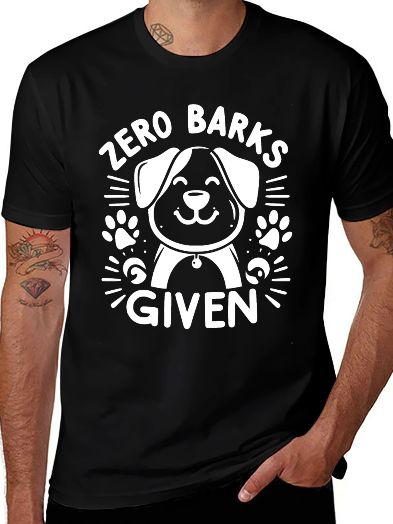 Zero Barks Given Dog T-Shirt