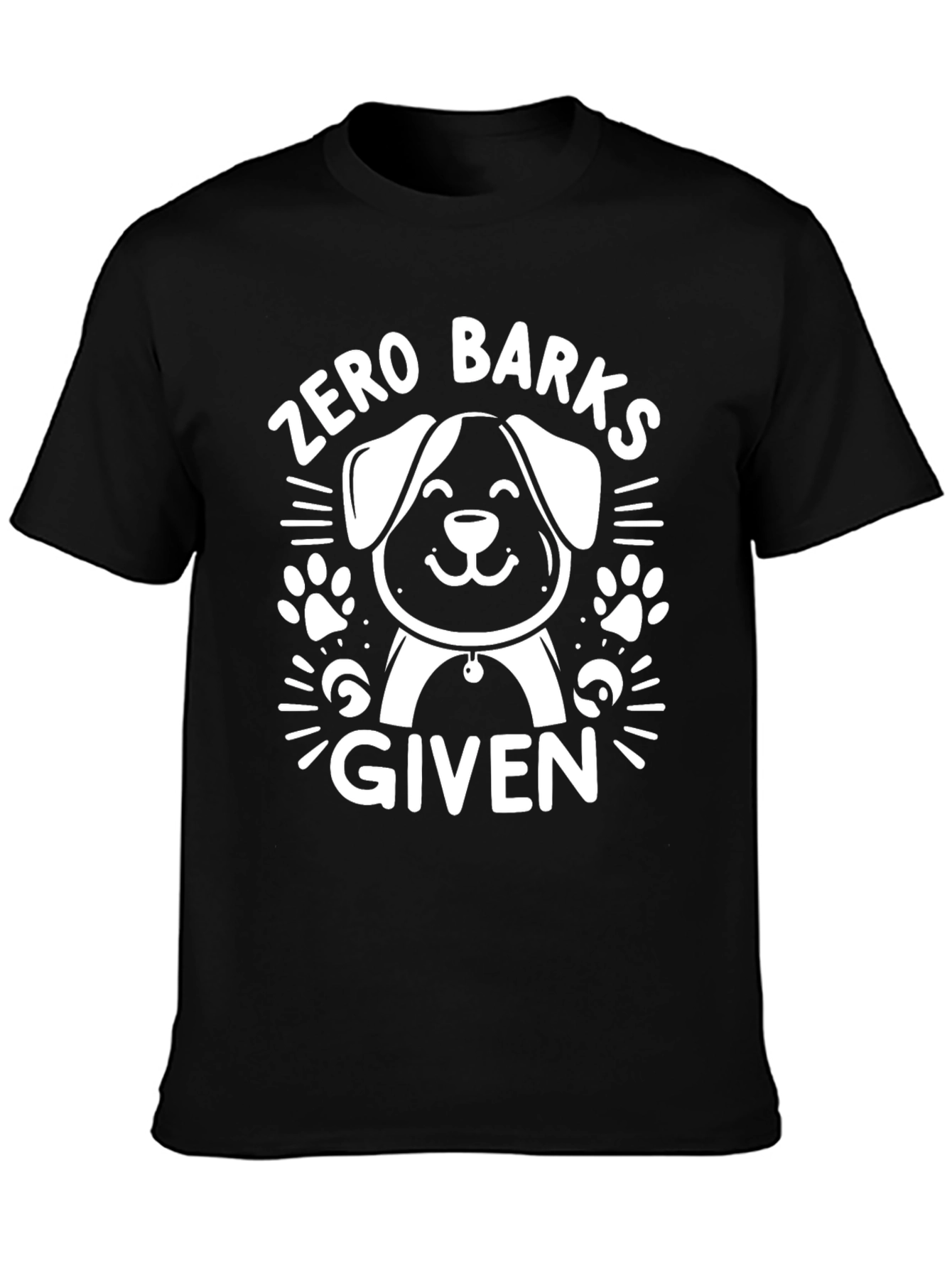 Zero Barks Given Dog T-Shirt