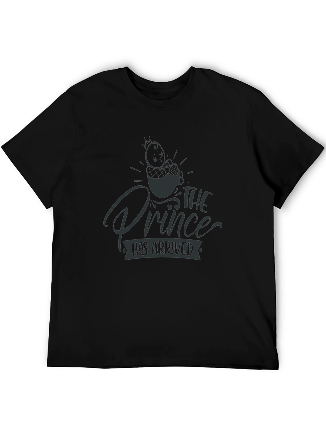 The Prince Has Arrived Graphic Tee - Black