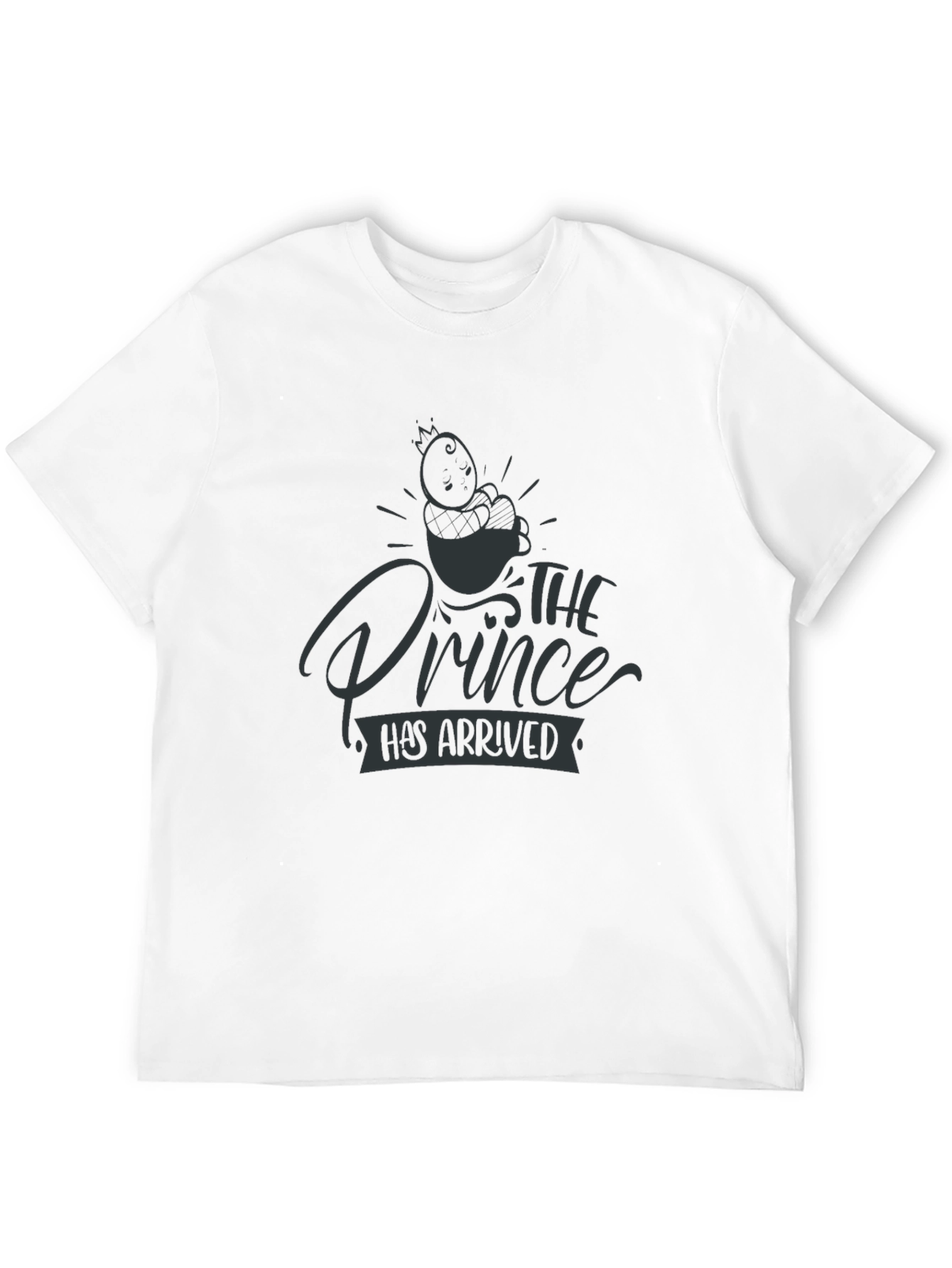 The Prince Has Arrived Graphic Tee - Black
