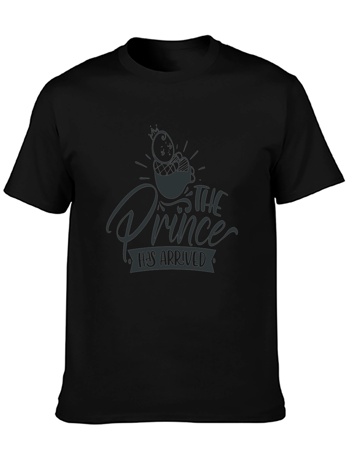The Prince Has Arrived Graphic Tee - Black