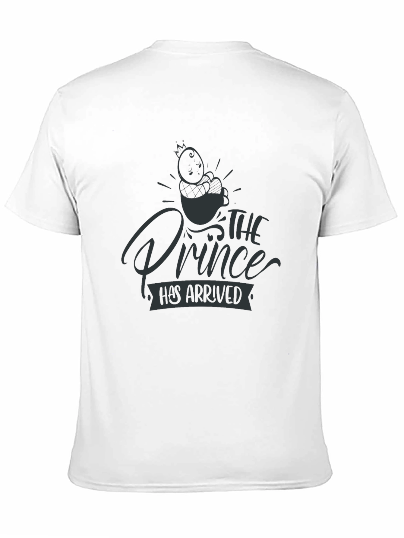The Prince Has Arrived Graphic Tee - Black