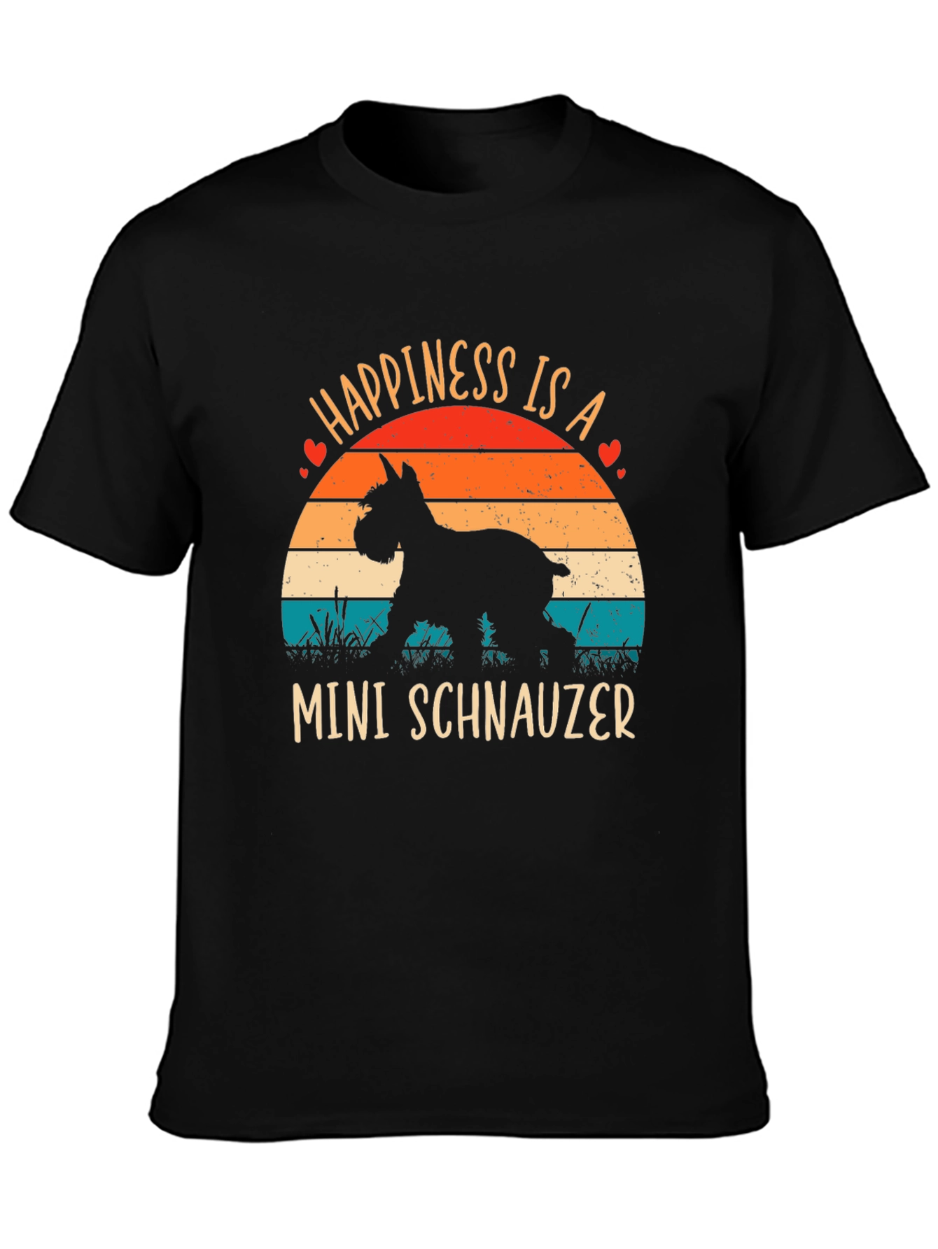 Happiness is a Mini Schnauzer T-Shirt