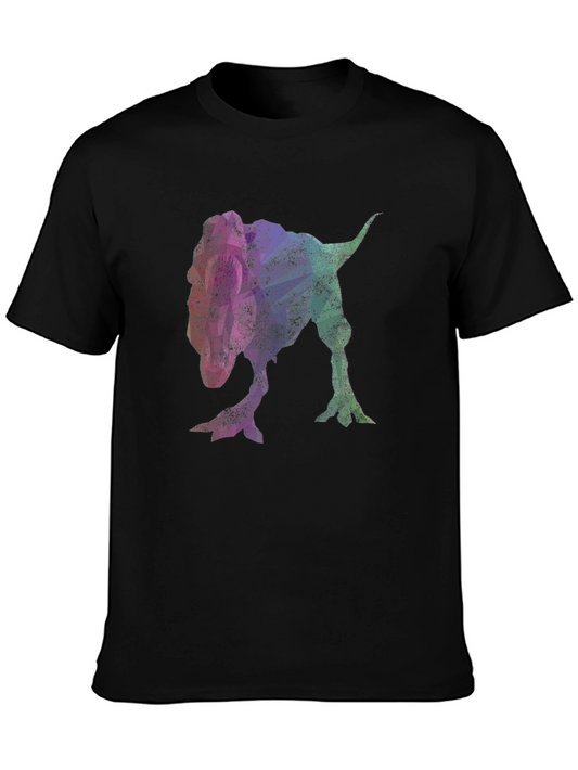 Dinosaur Graphic Print Crew Neck T-Shirt