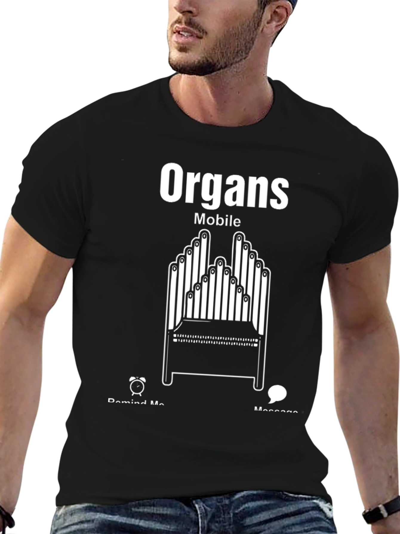 Mobile Organs Graphic Tee - Black T-Shirt