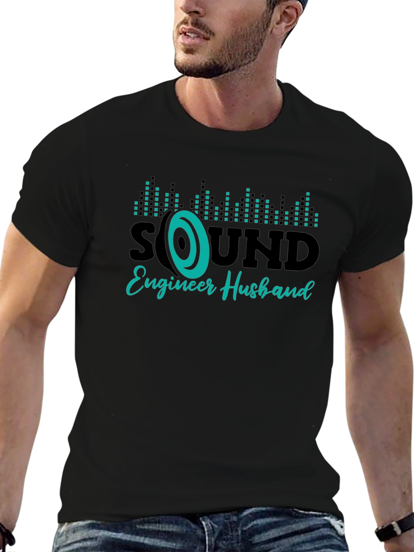 Sound Engineer Husband Graphic T-Shirt