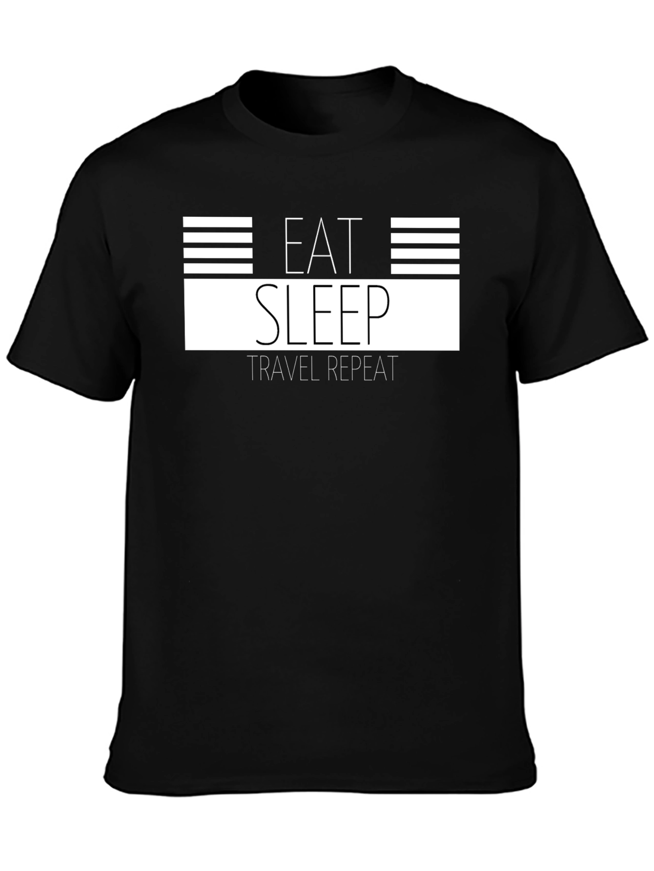 Eat Sleep Travel Repeat Graphic Tee
