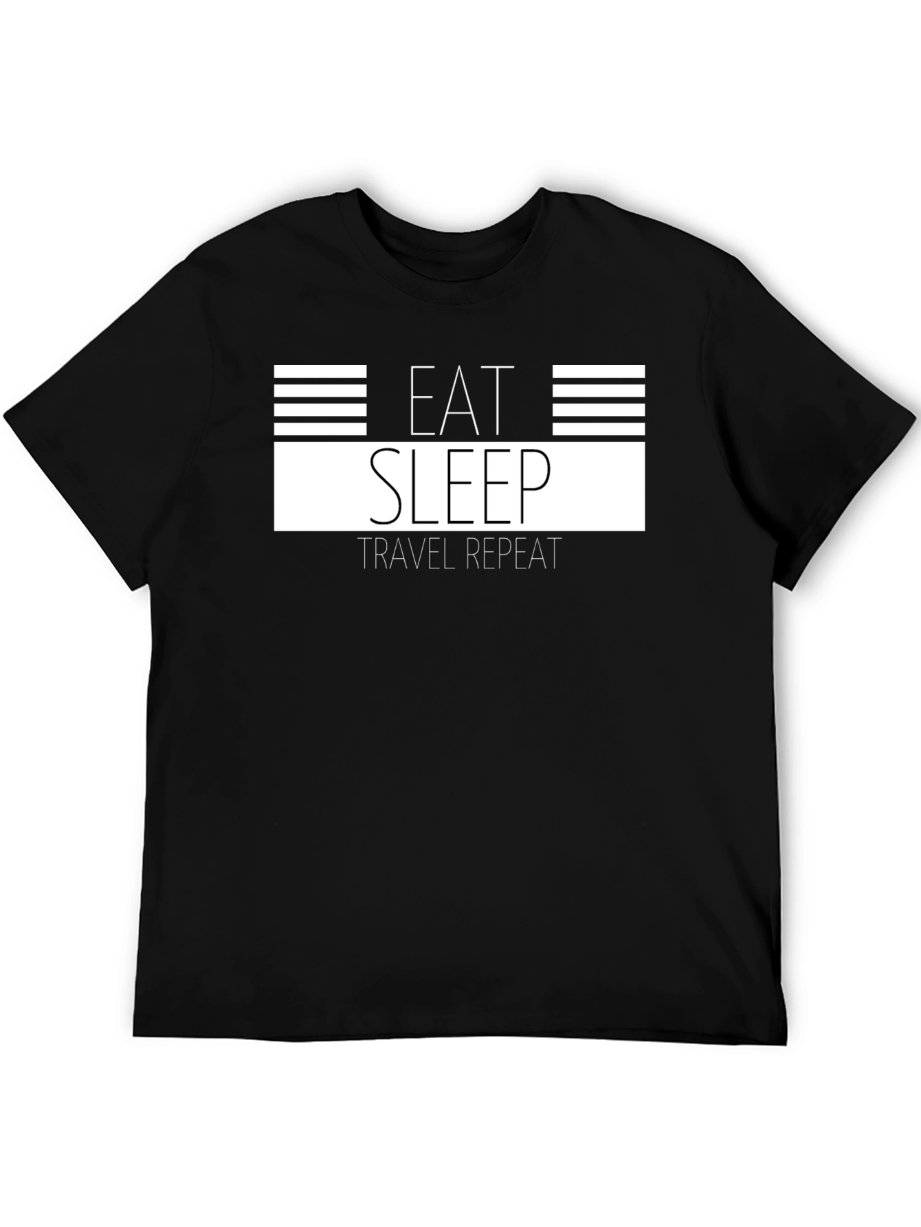 Eat Sleep Travel Repeat Graphic Tee