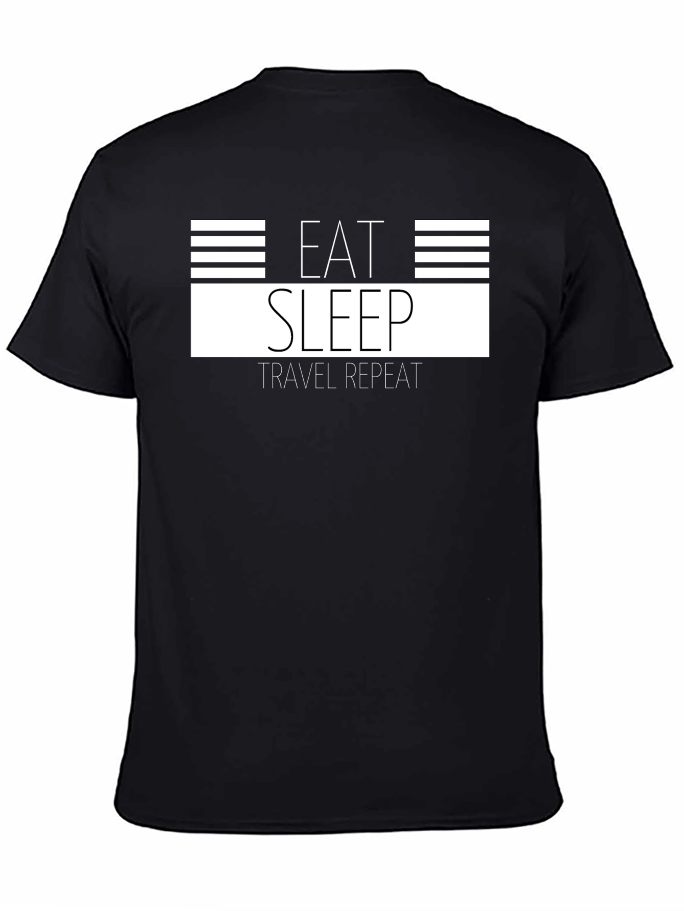 Eat Sleep Travel Repeat Graphic Tee