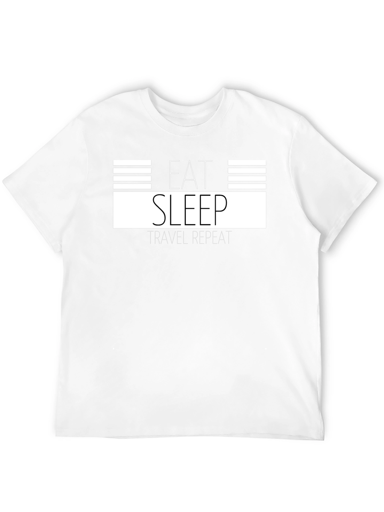 Eat Sleep Travel Repeat Graphic Tee