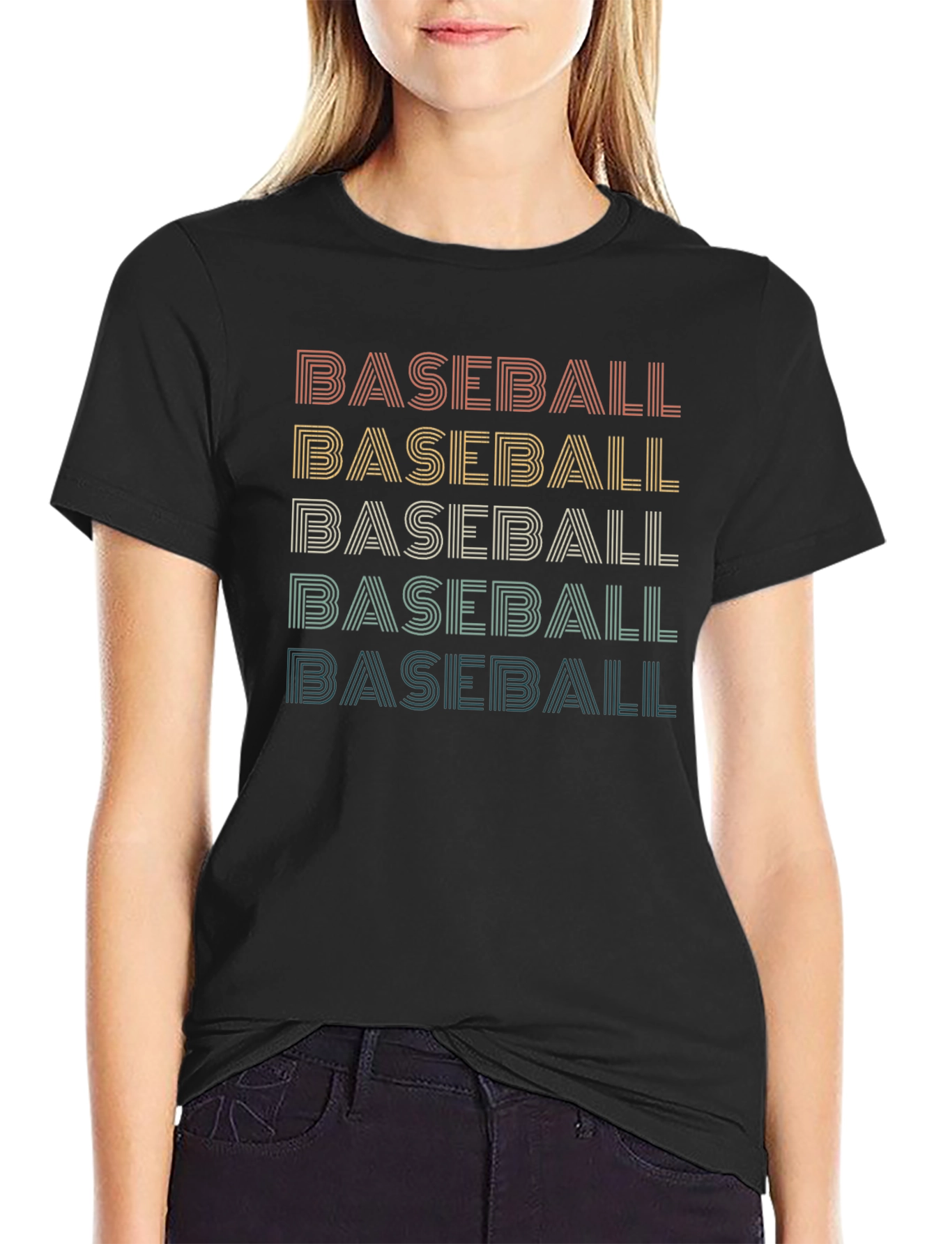Retro Baseball Graphic Tee - Stylish Comfort