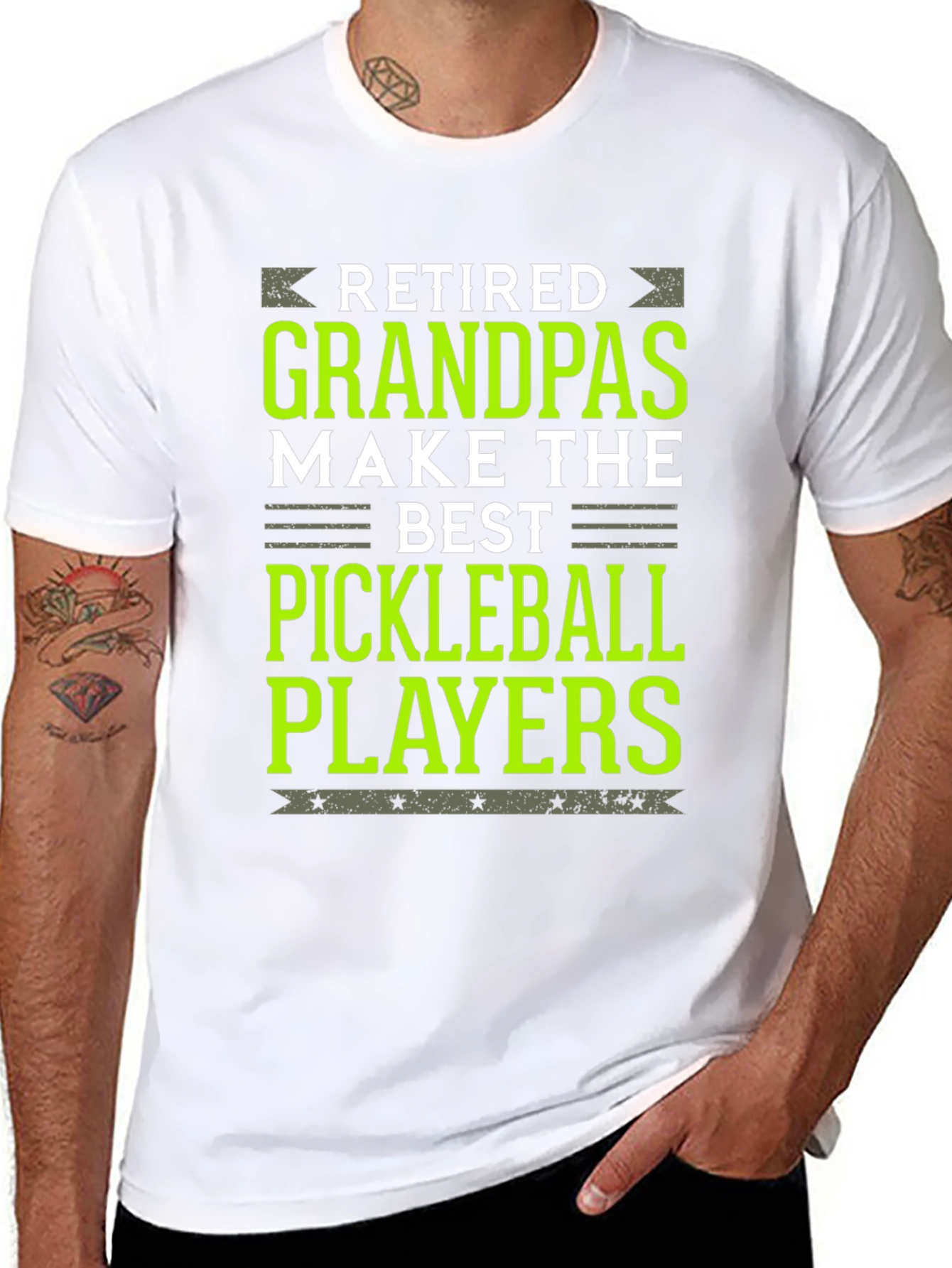 Retired Grandpas Pickleball Player Graphic Tee