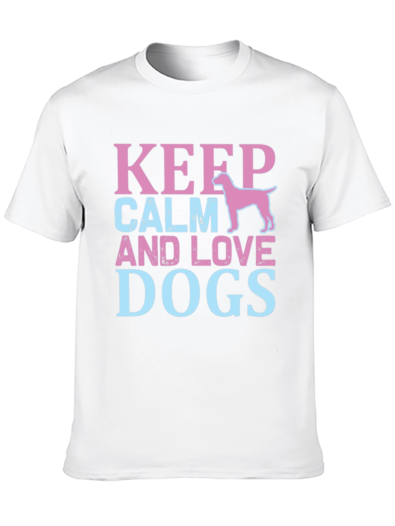 Keep Calm And Love Dogs Graphic Tee