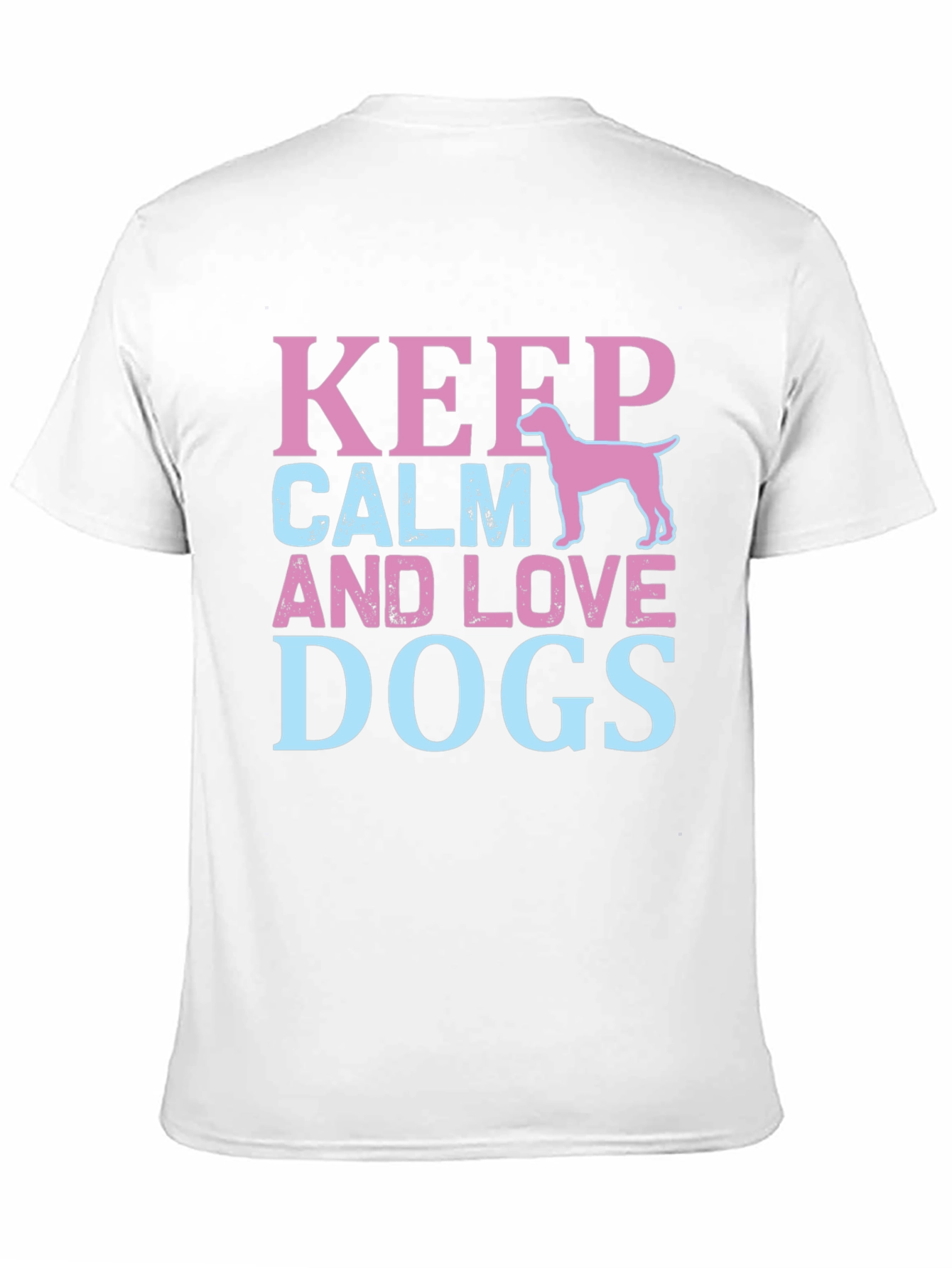 Keep Calm And Love Dogs Graphic Tee
