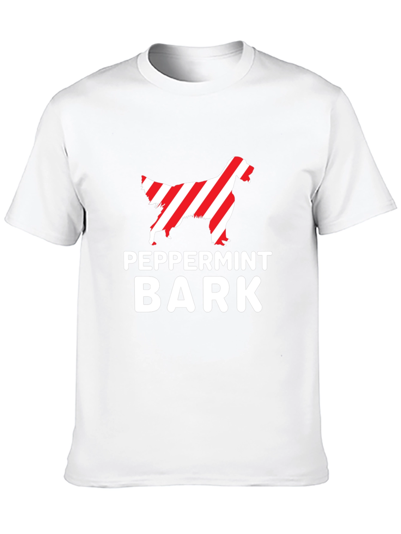 Peppermint Bark Dog T-Shirt - Holiday Novelty Tee