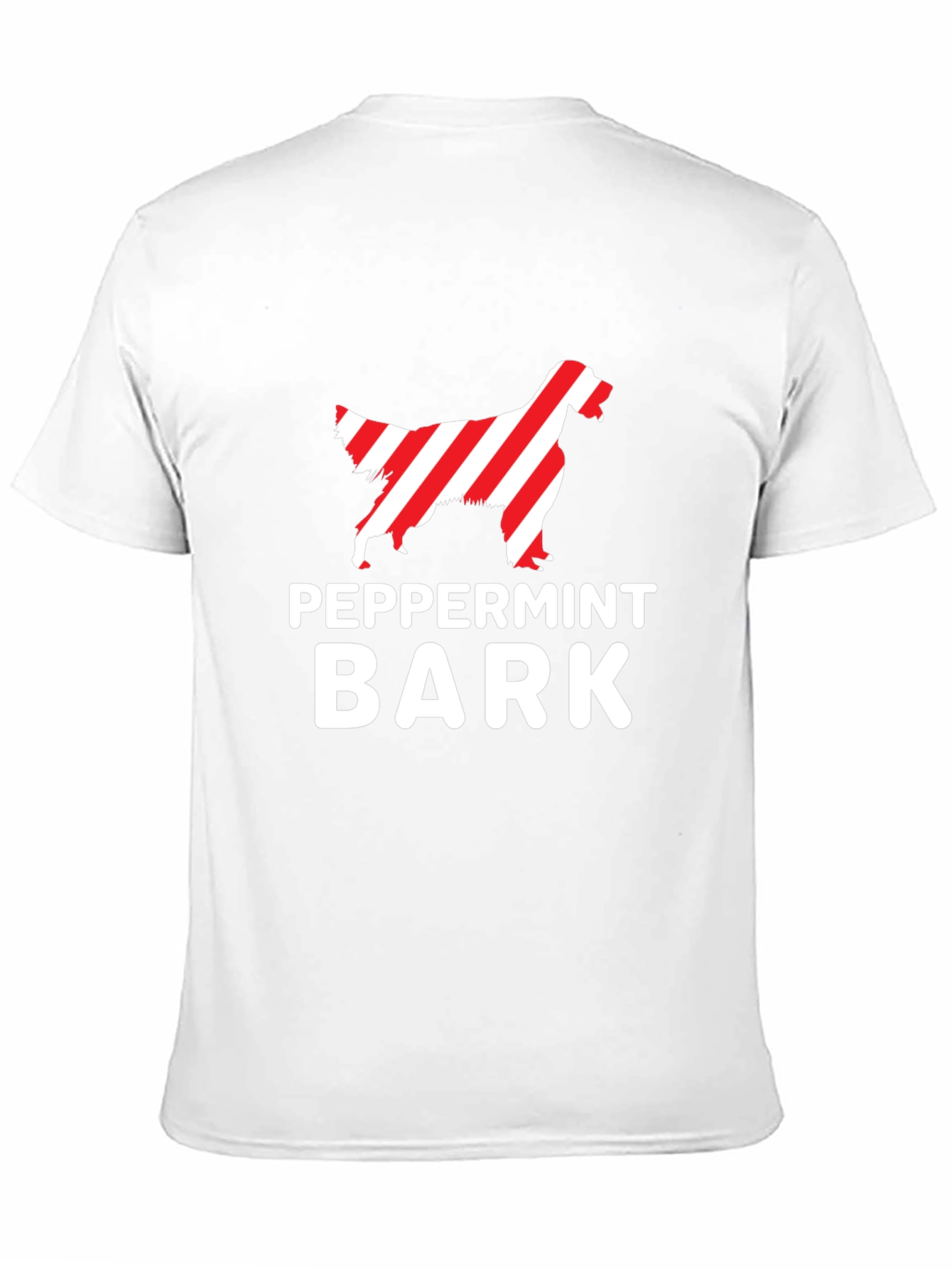 Peppermint Bark Dog T-Shirt - Holiday Novelty Tee