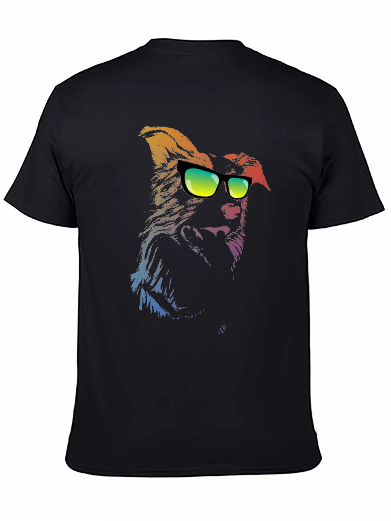 Cool Dog Graphic Tee - Trendy Black T-Shirt