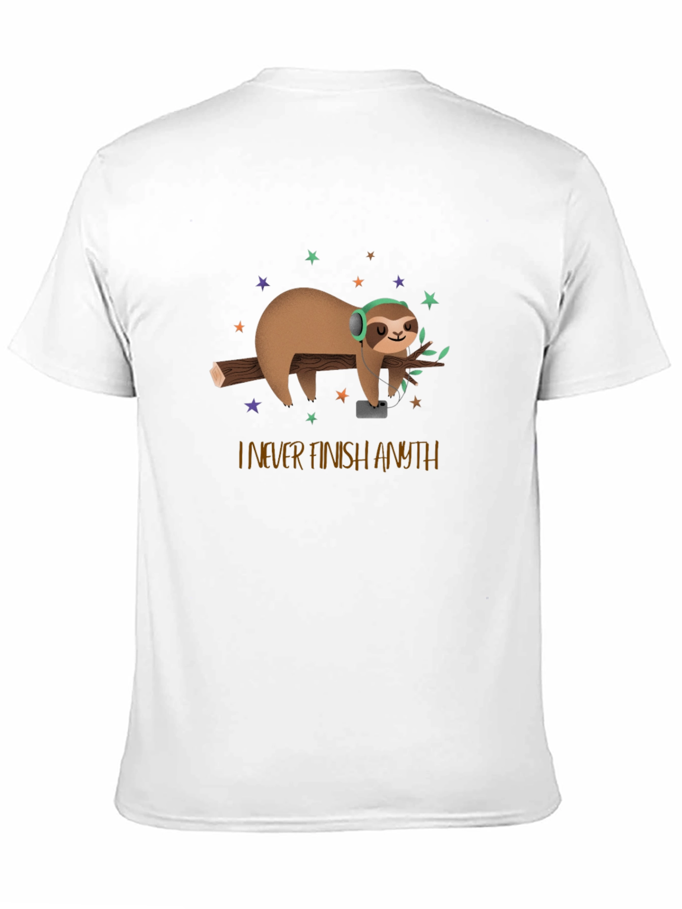 Sloth I Never Finish Anything Funny T-Shirt