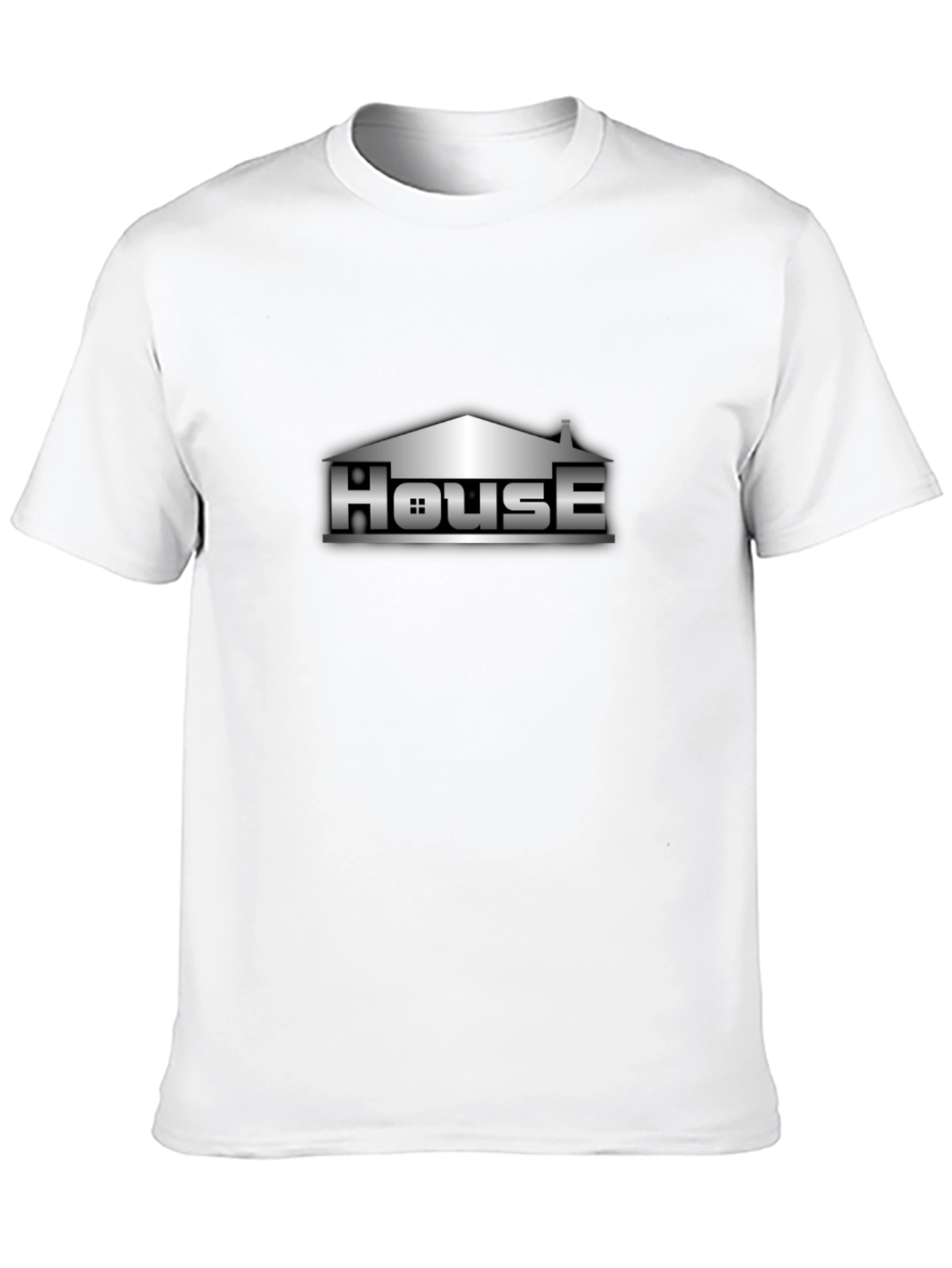 House Graphic Tee - Urban Style Black T-Shirt