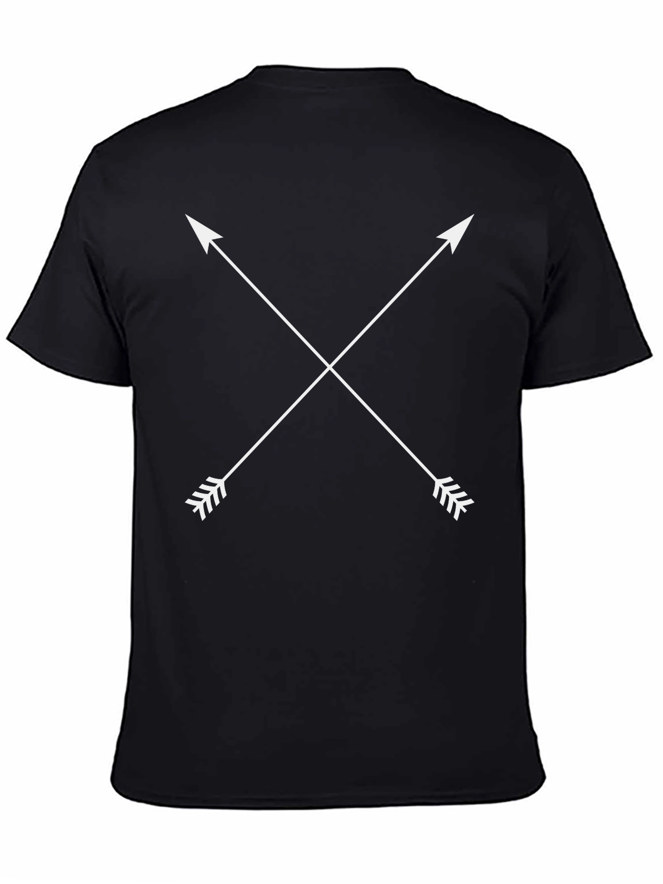 Crossed Arrows Graphic Black Tee