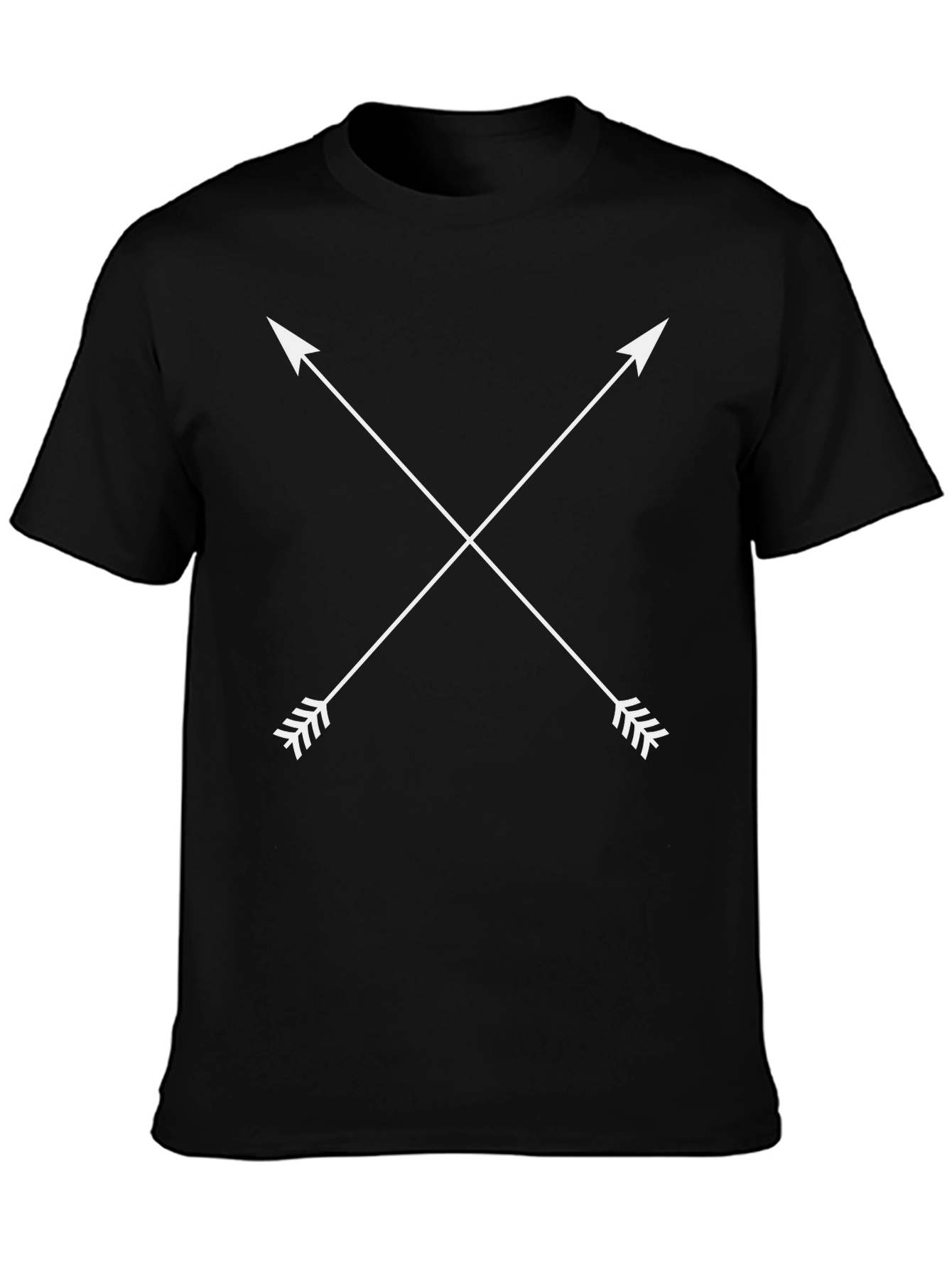 Crossed Arrows Graphic Black Tee