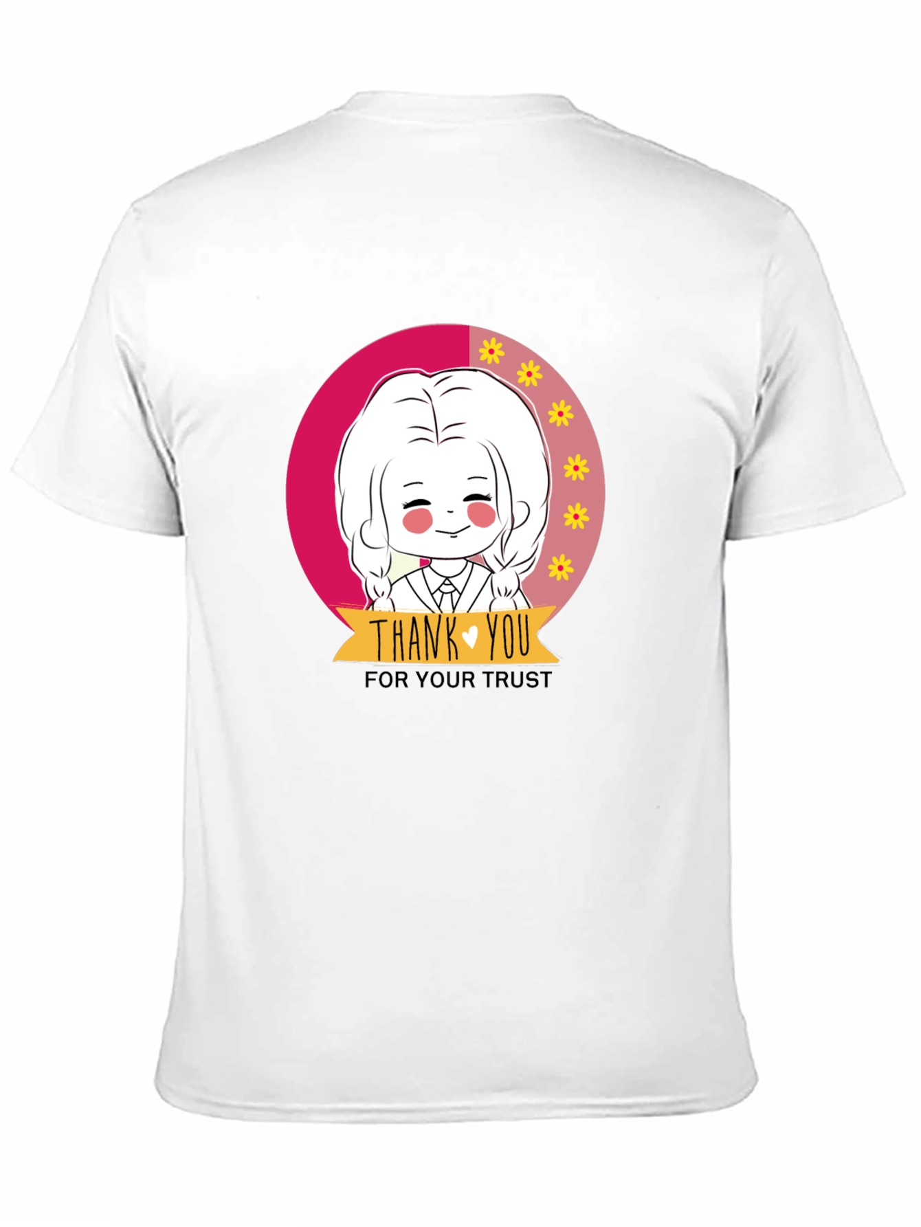 Cute Cartoon Graphic Print Black T-Shirt