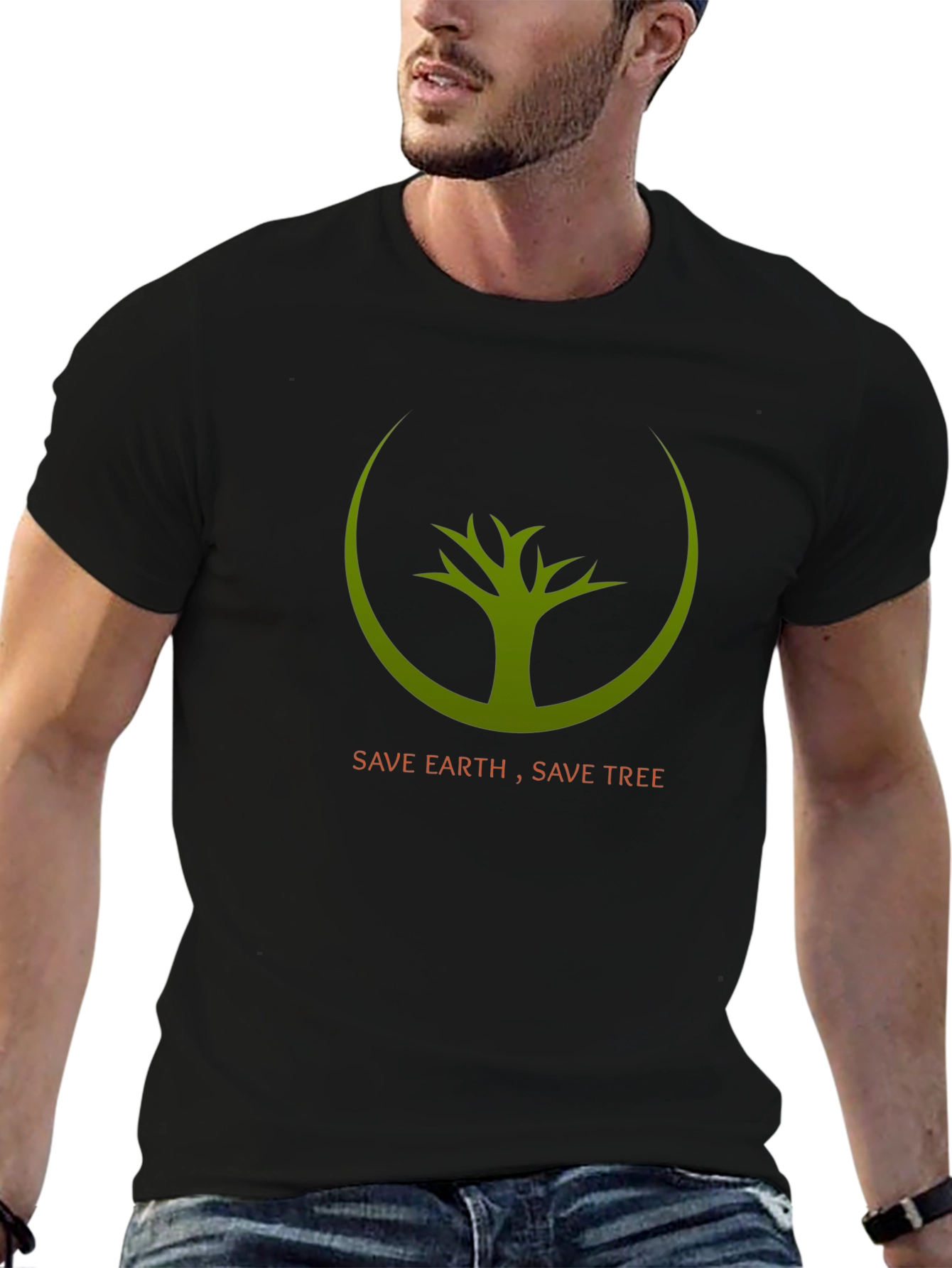 Eco-Friendly Save Earth Save Tree Graphic Tee