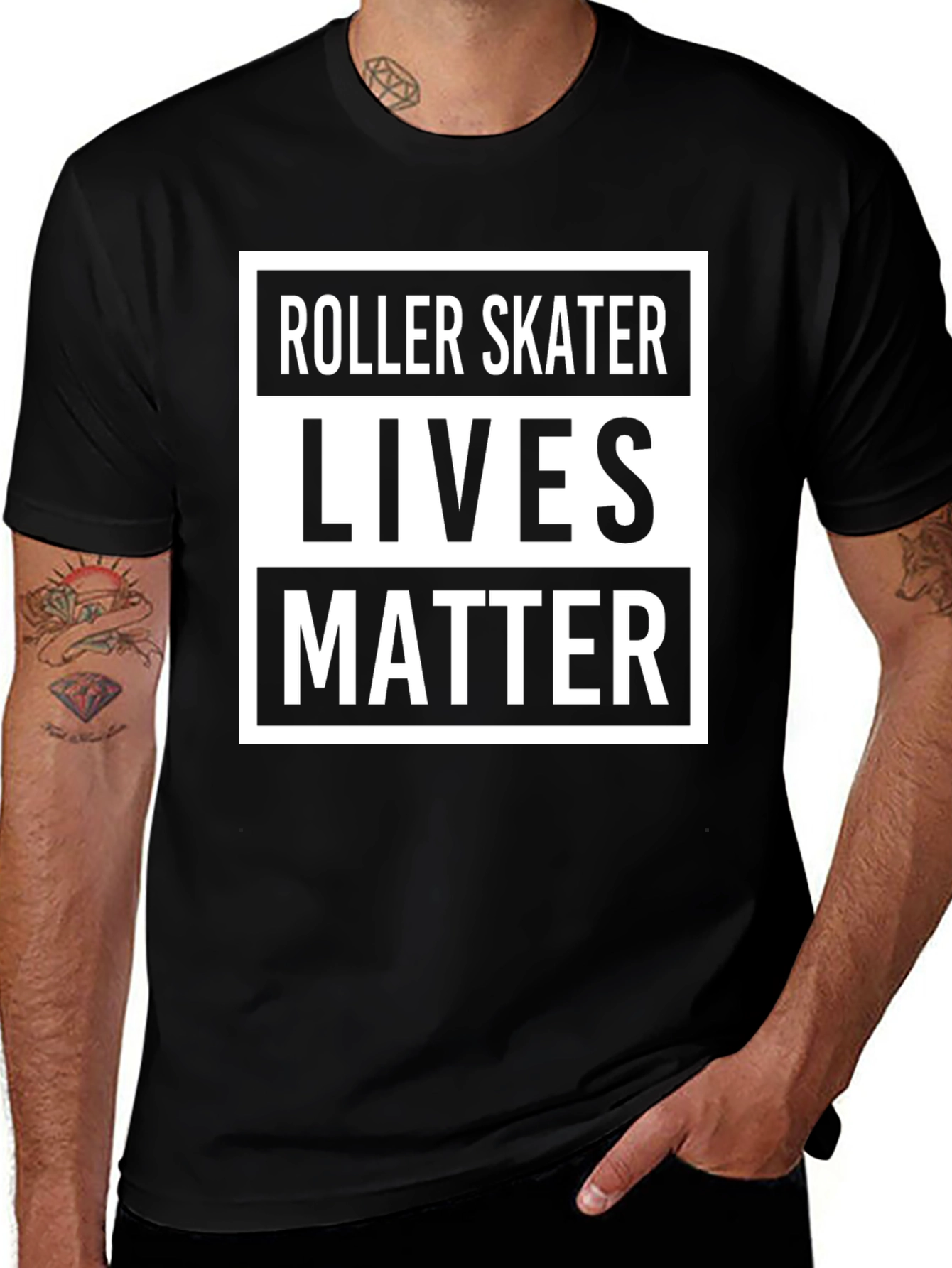 Roller Skater Lives Matter Graphic T-Shirt