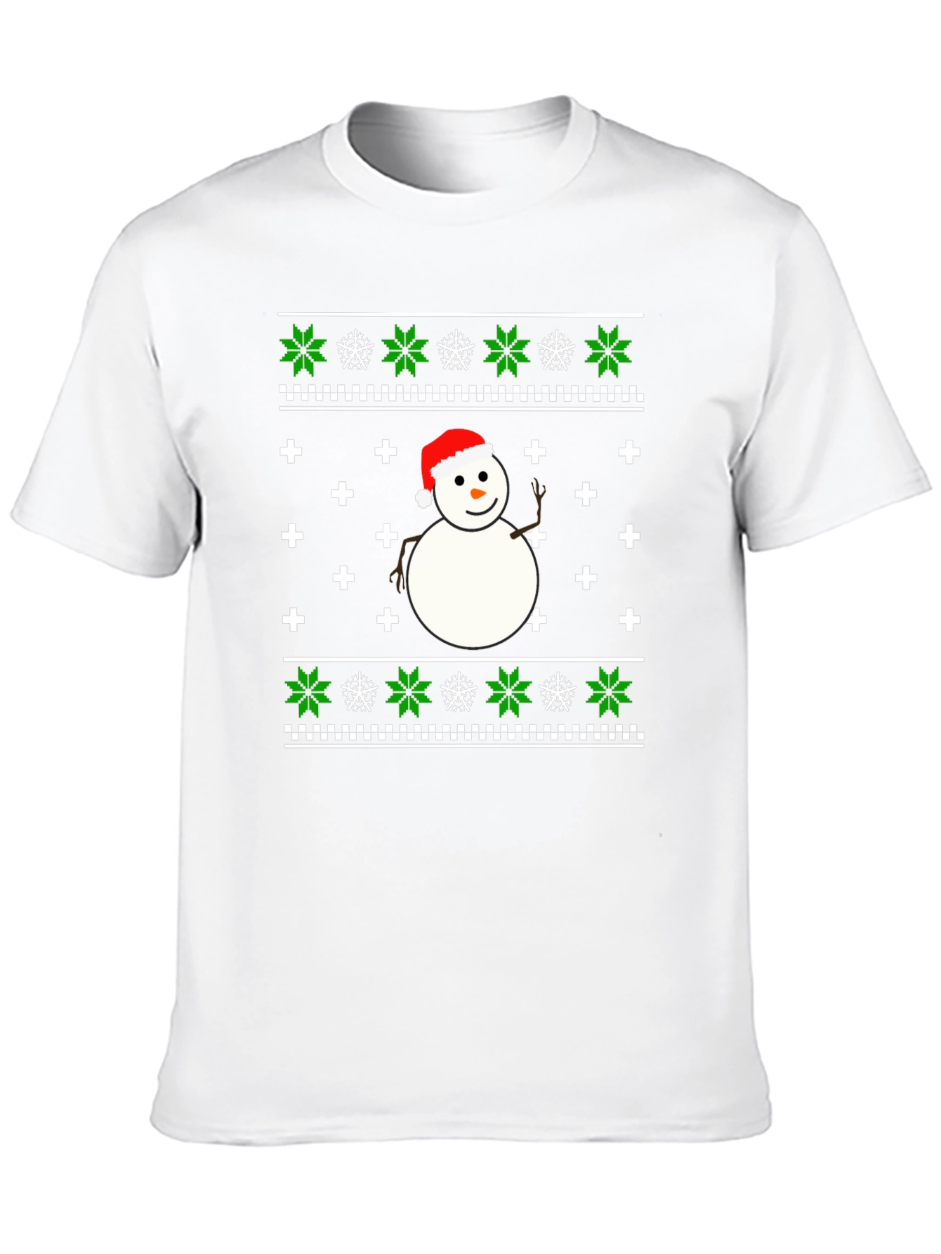 Festive Snowman Graphic Tee - Holiday Cheer