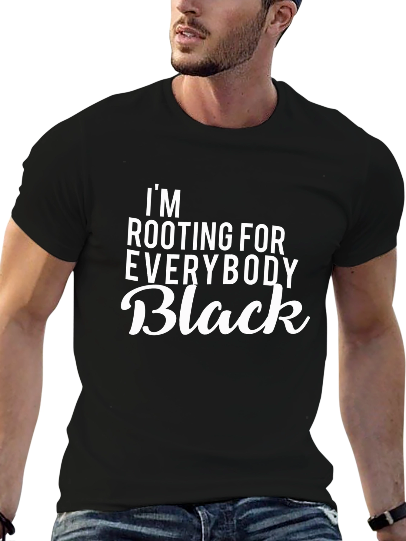 Im Rooting For Everybody Black T-Shirt